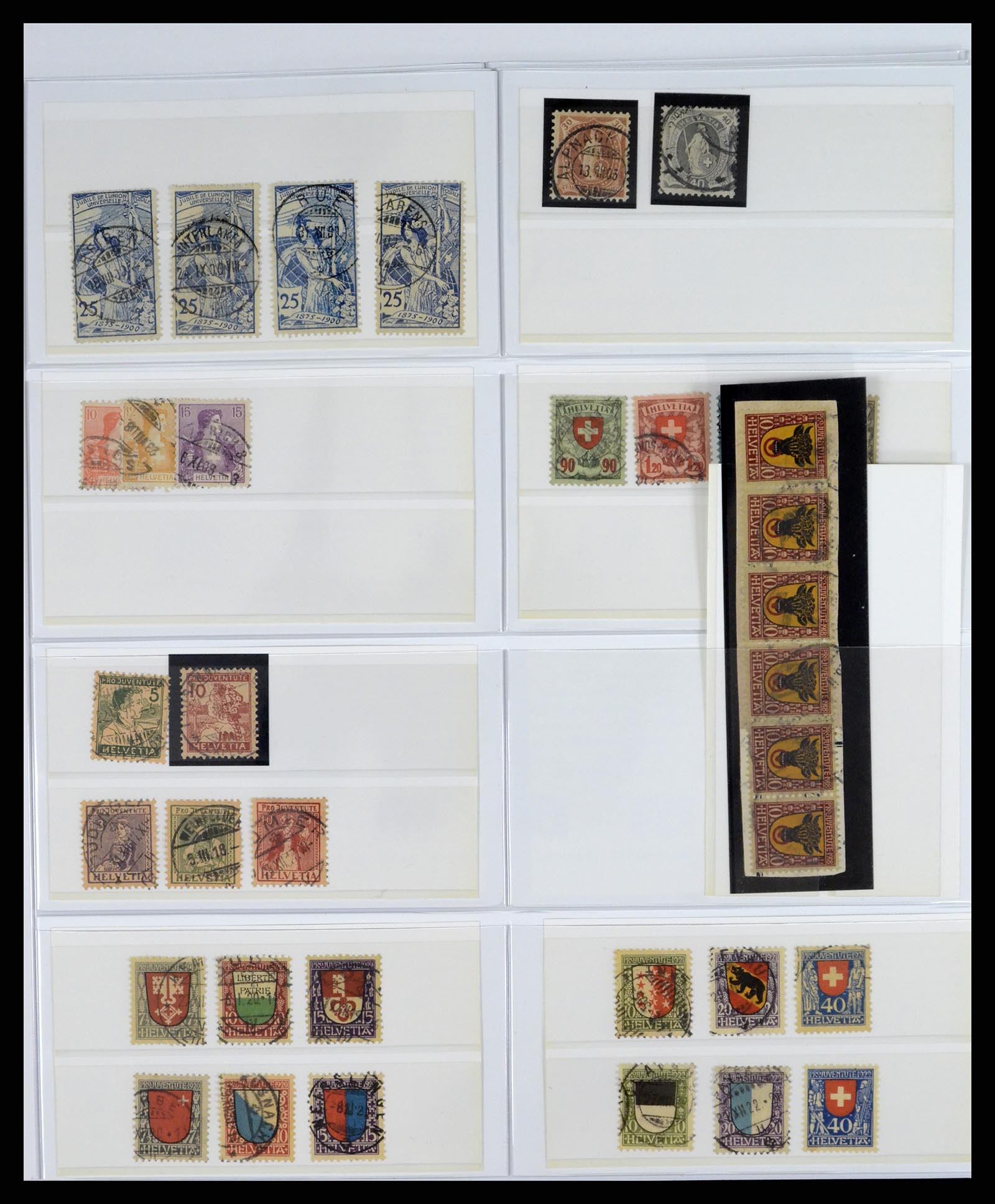 37450 003 - Postzegelverzameling 37450 Zwitserland 1850-1945.