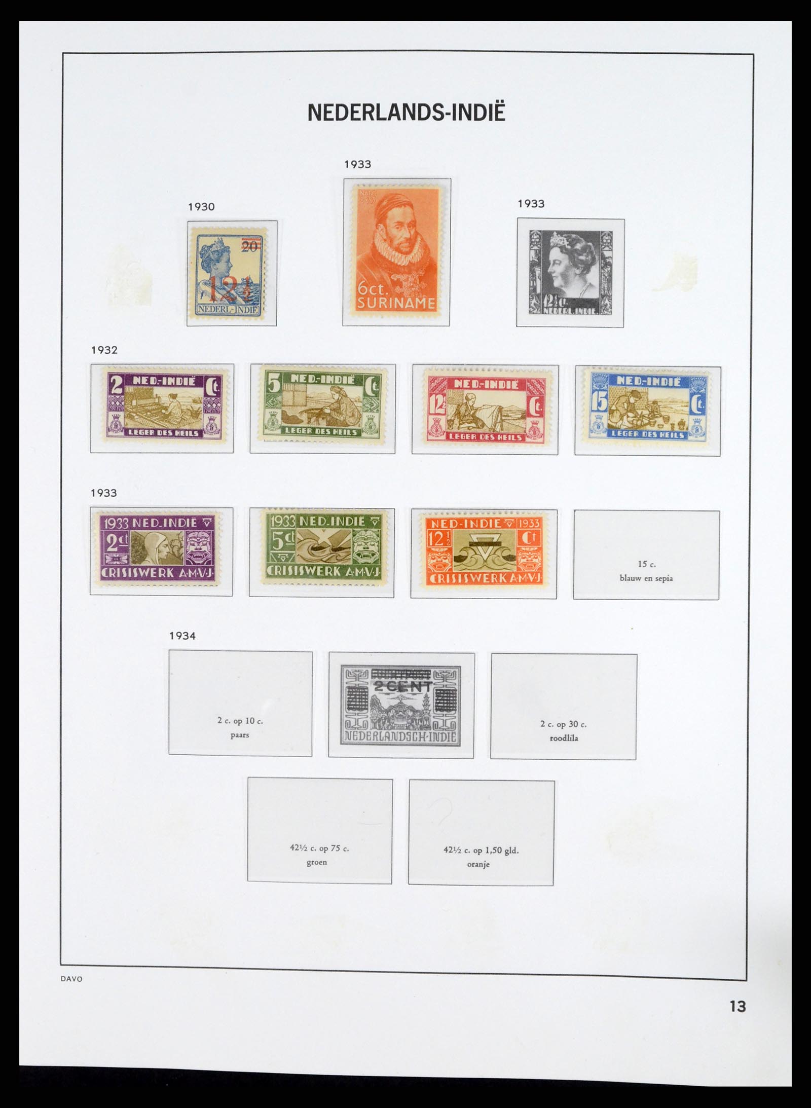37453 012 - Stamp collection 37453 Dutch territories 1873-1988.