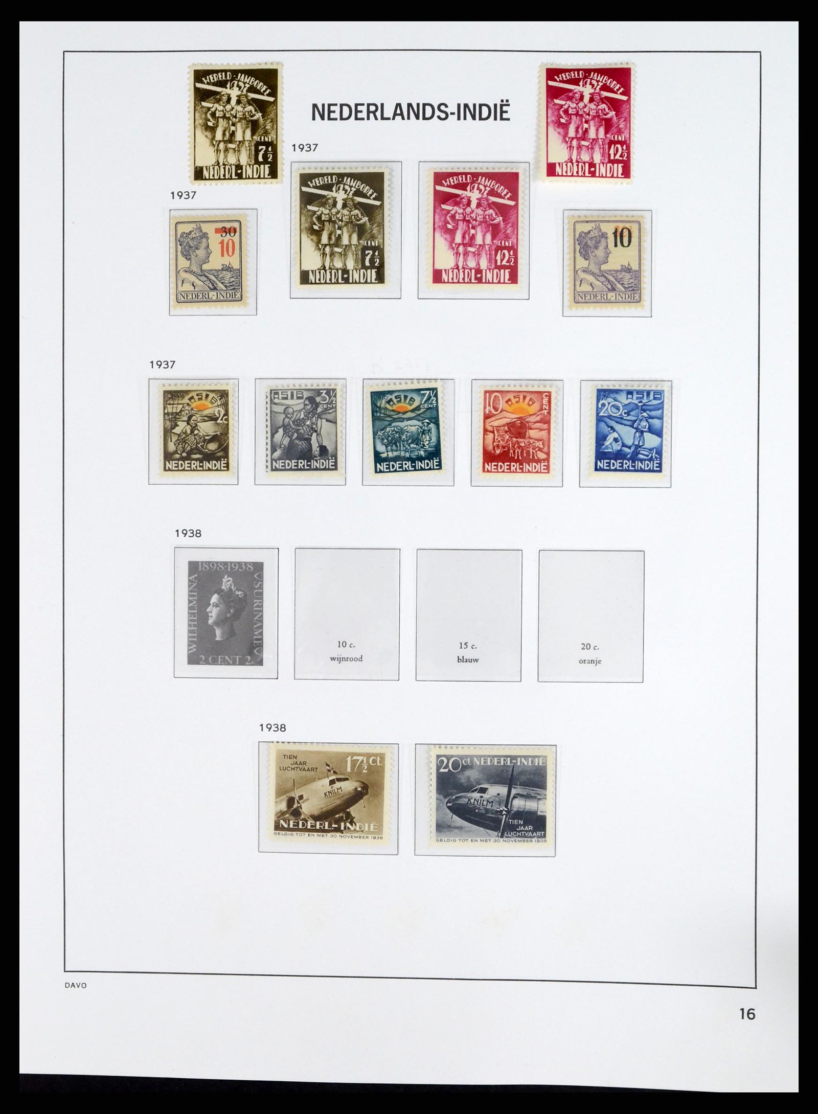37453 014 - Stamp collection 37453 Dutch territories 1873-1988.