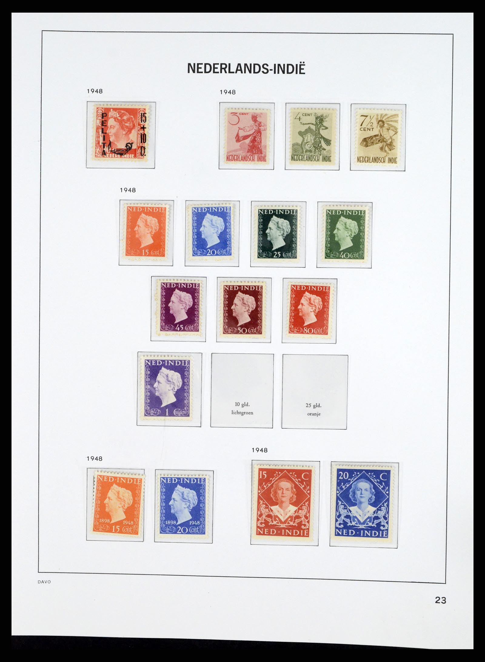 37453 021 - Stamp collection 37453 Dutch territories 1873-1988.