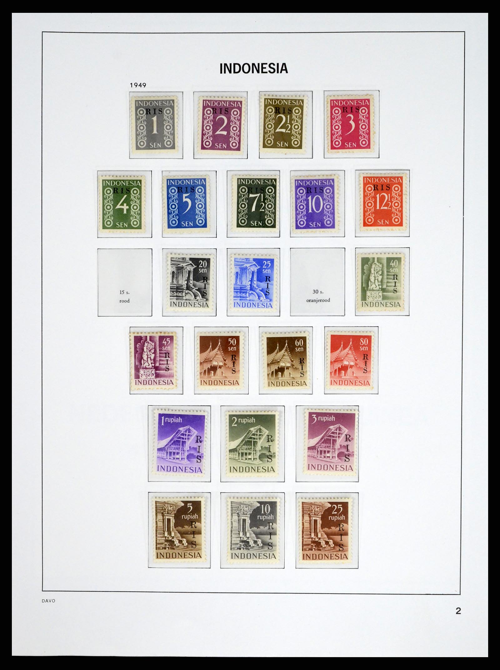 37453 029 - Stamp collection 37453 Dutch territories 1873-1988.