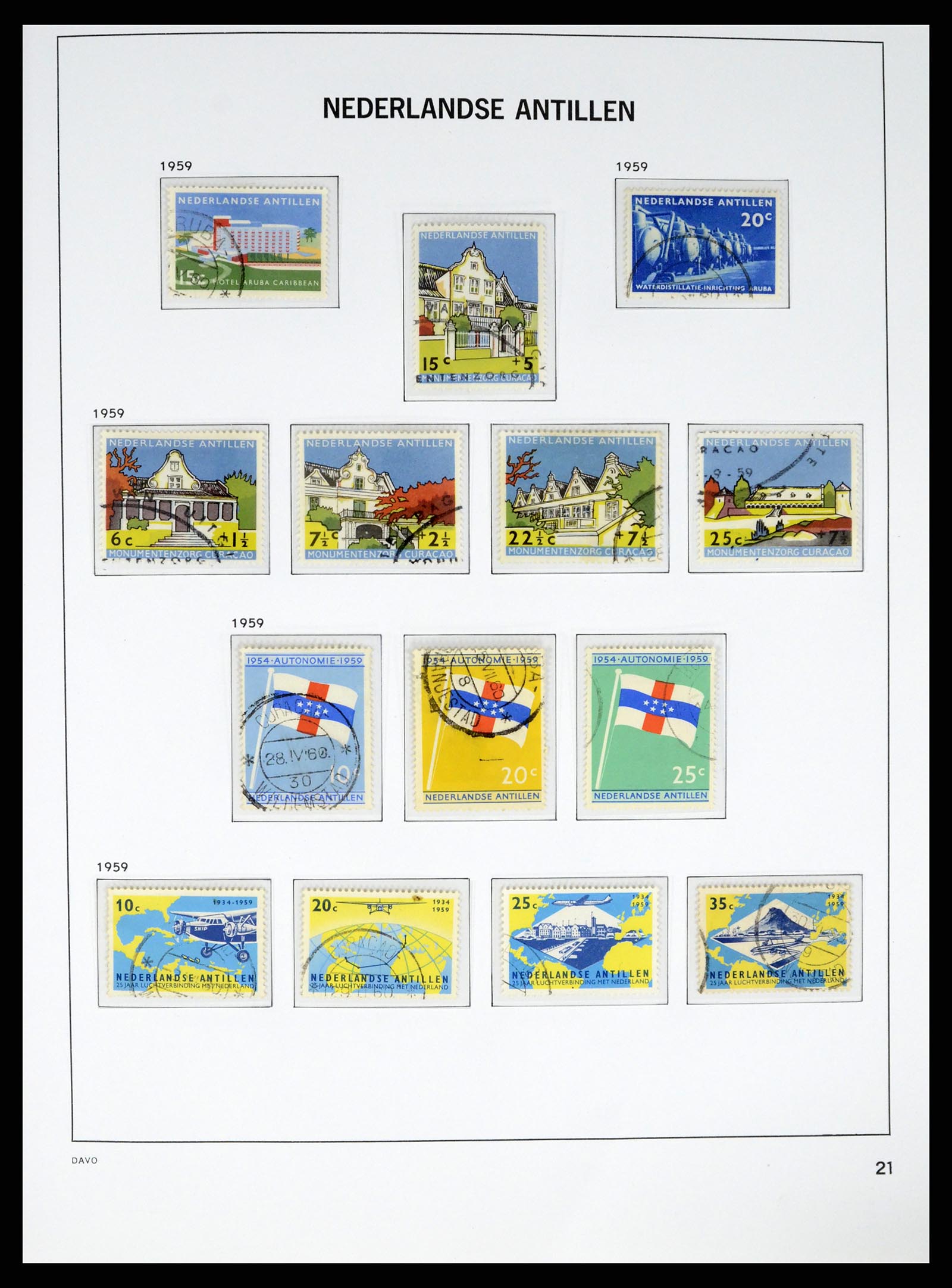 37453 065 - Postzegelverzameling 37453 Overzeese Gebiedsdelen 1873-1988.