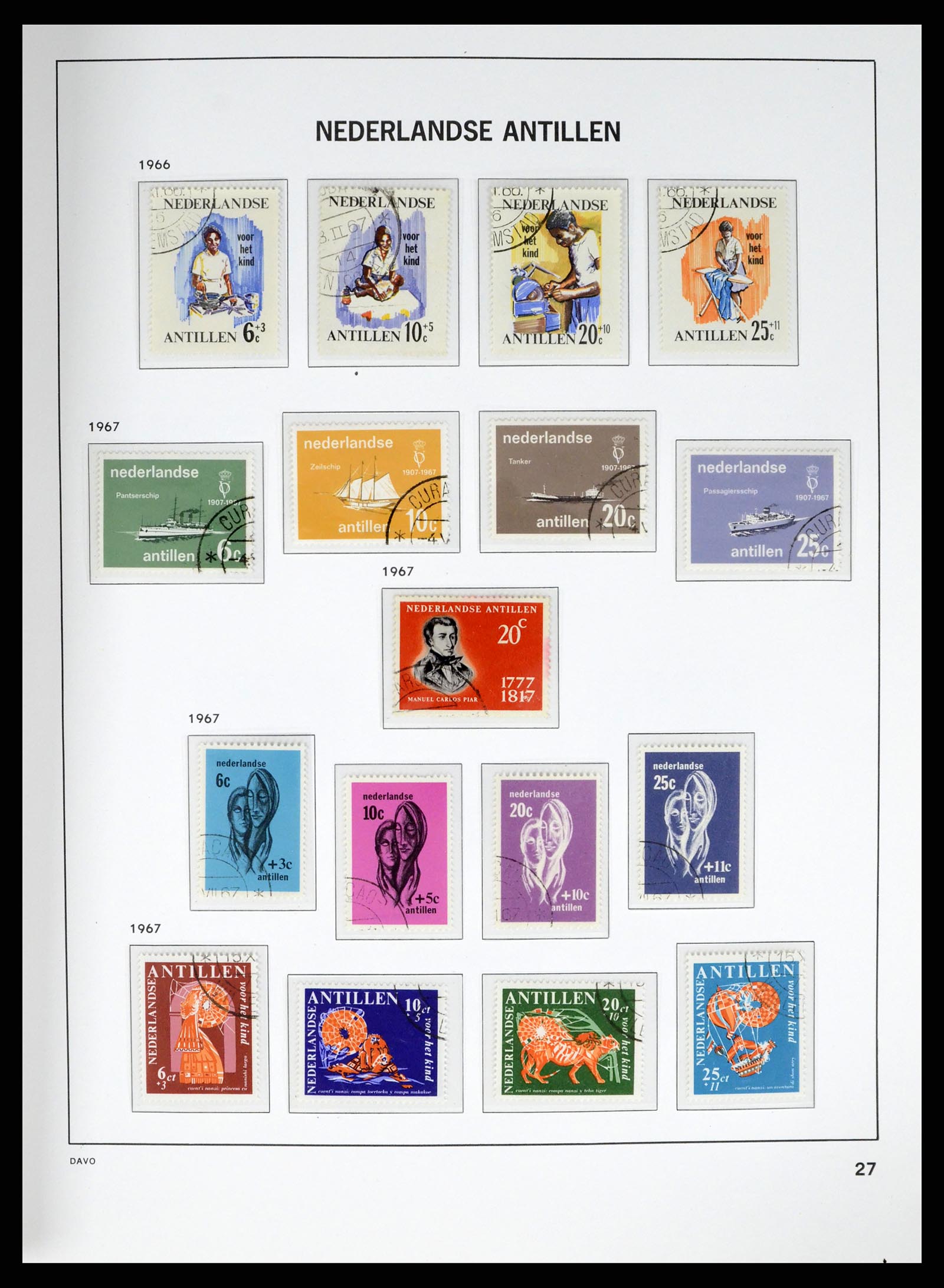 37453 071 - Postzegelverzameling 37453 Overzeese Gebiedsdelen 1873-1988.