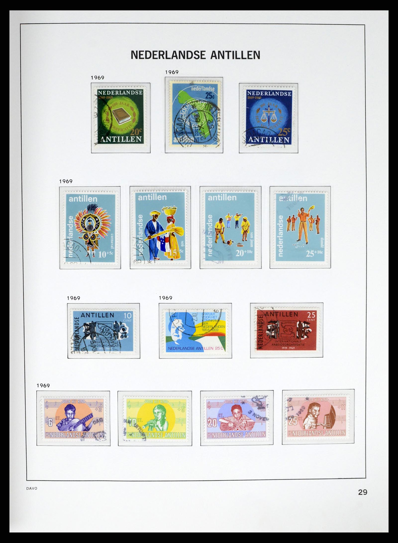 37453 073 - Postzegelverzameling 37453 Overzeese Gebiedsdelen 1873-1988.