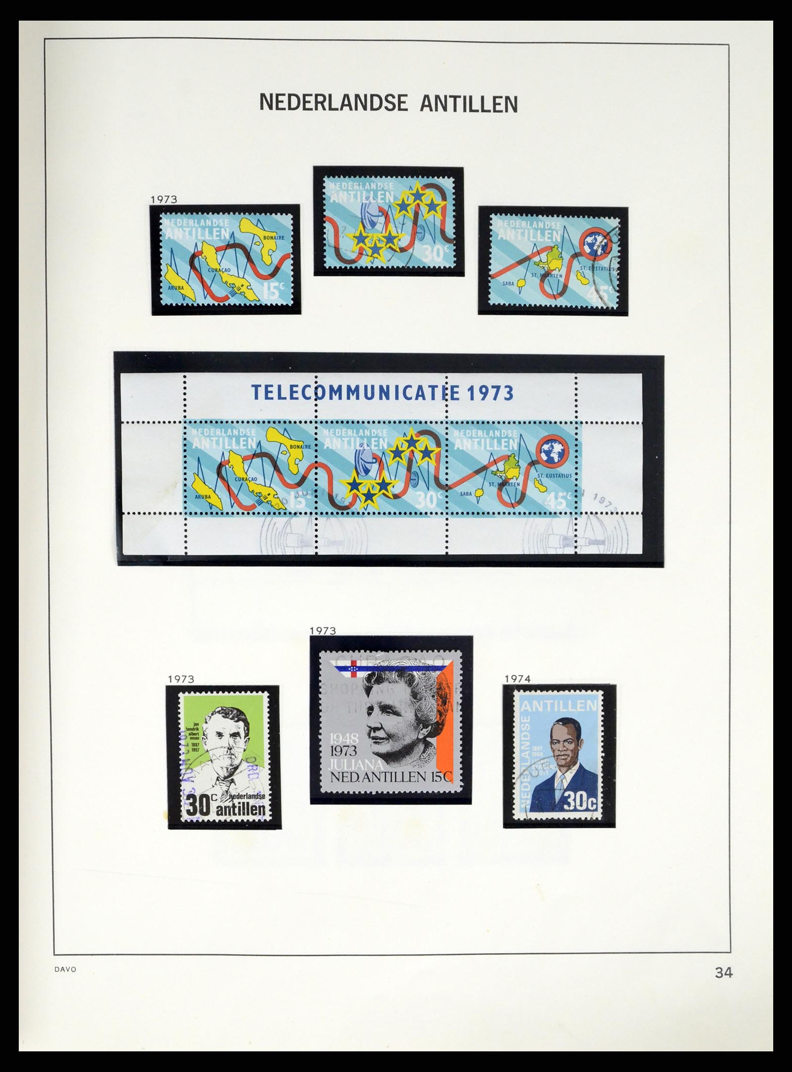 37453 078 - Postzegelverzameling 37453 Overzeese Gebiedsdelen 1873-1988.