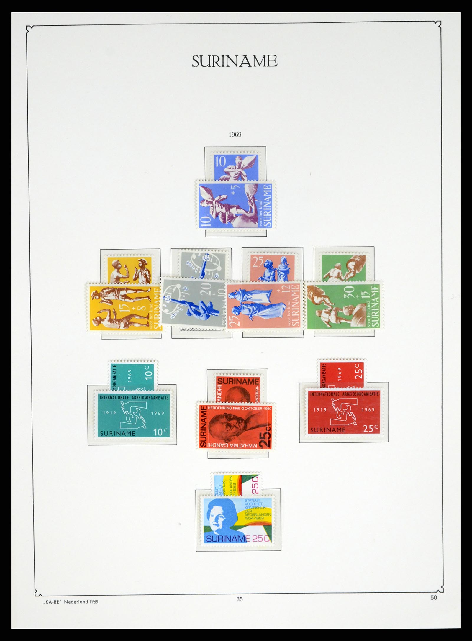 37453 195 - Postzegelverzameling 37453 Overzeese Gebiedsdelen 1873-1988.