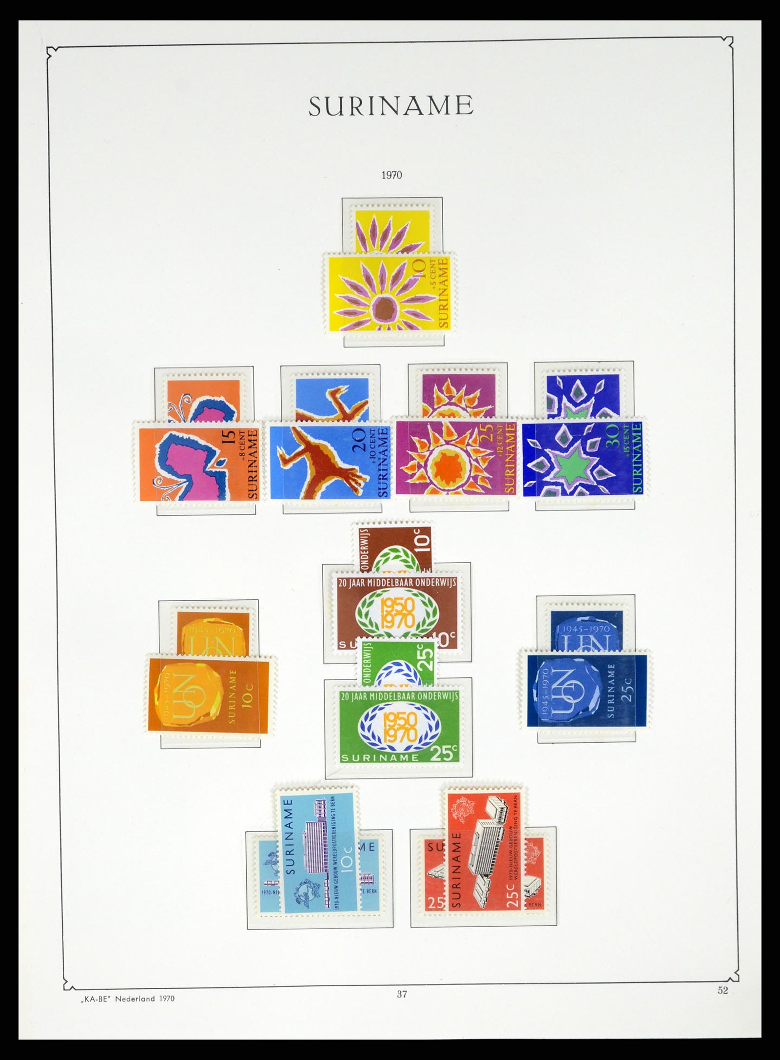 37453 198 - Postzegelverzameling 37453 Overzeese Gebiedsdelen 1873-1988.