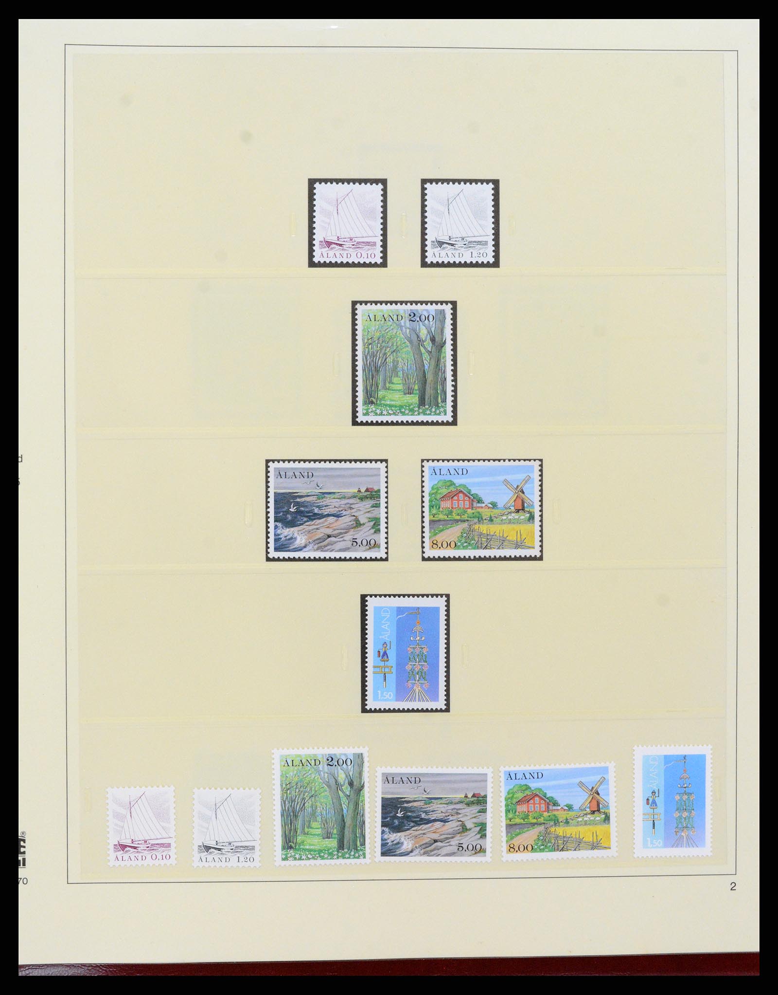 37457 002 - Postzegelverzameling 37457 Aland 1984-2009.