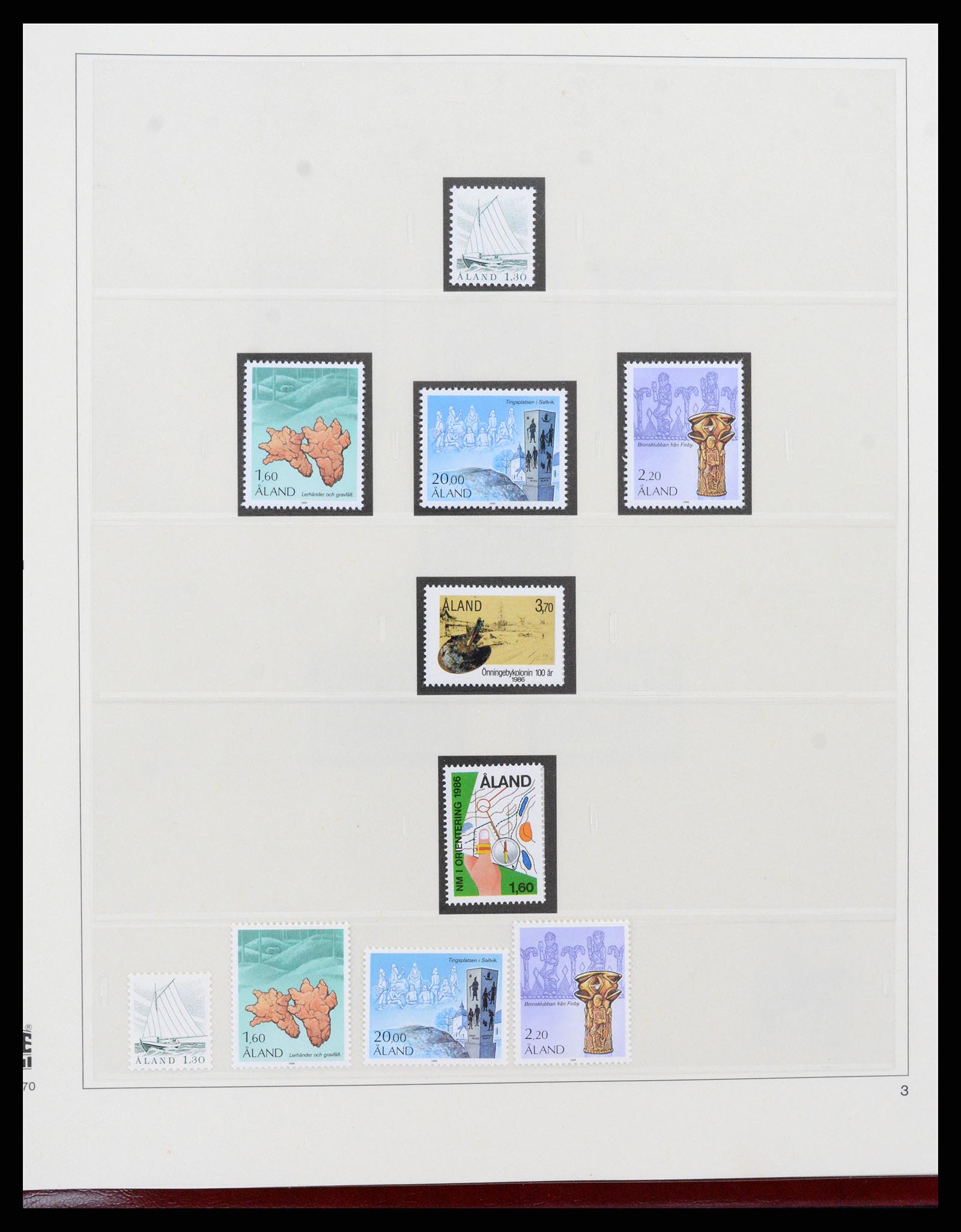 37457 003 - Postzegelverzameling 37457 Aland 1984-2009.