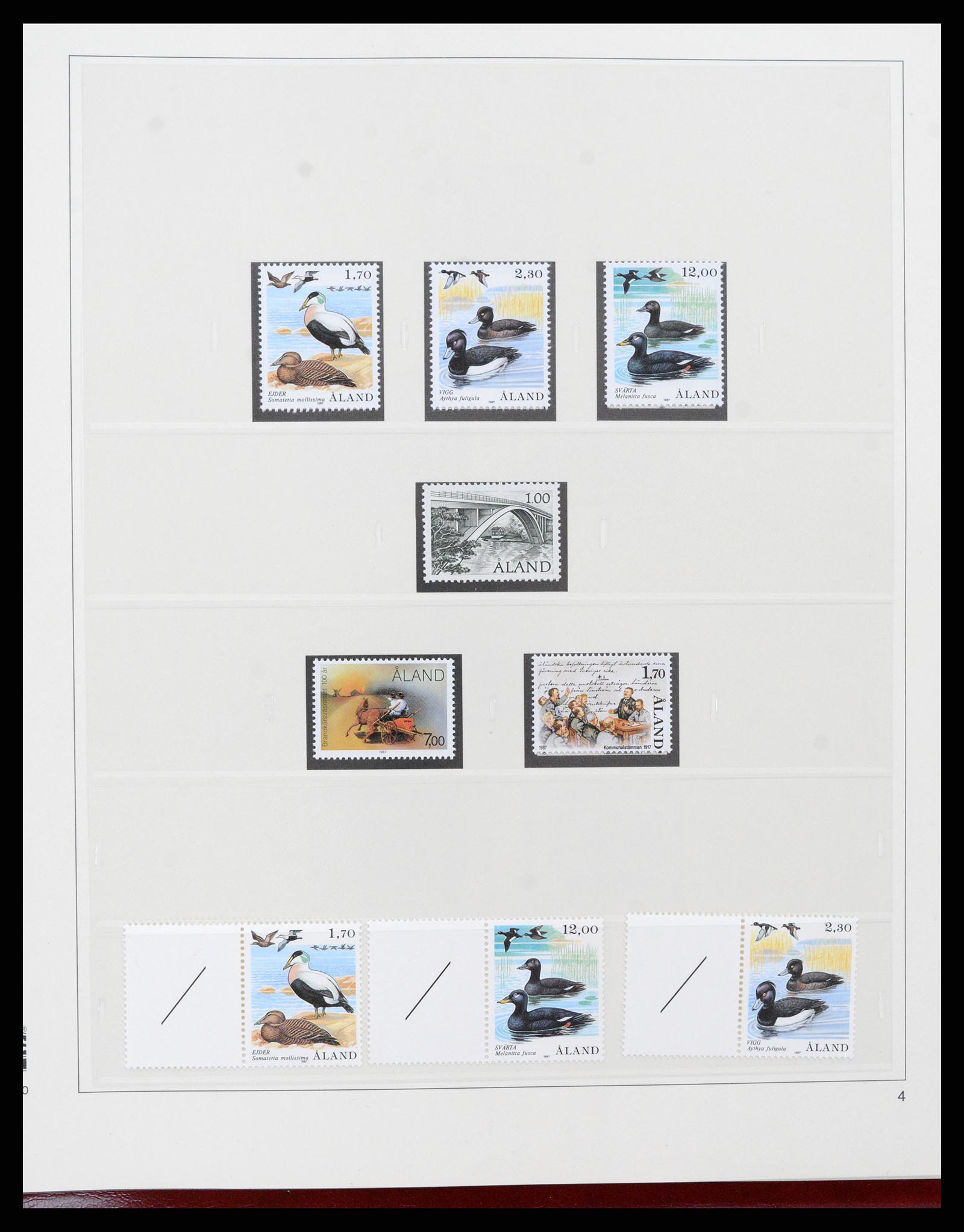 37457 004 - Postzegelverzameling 37457 Aland 1984-2009.