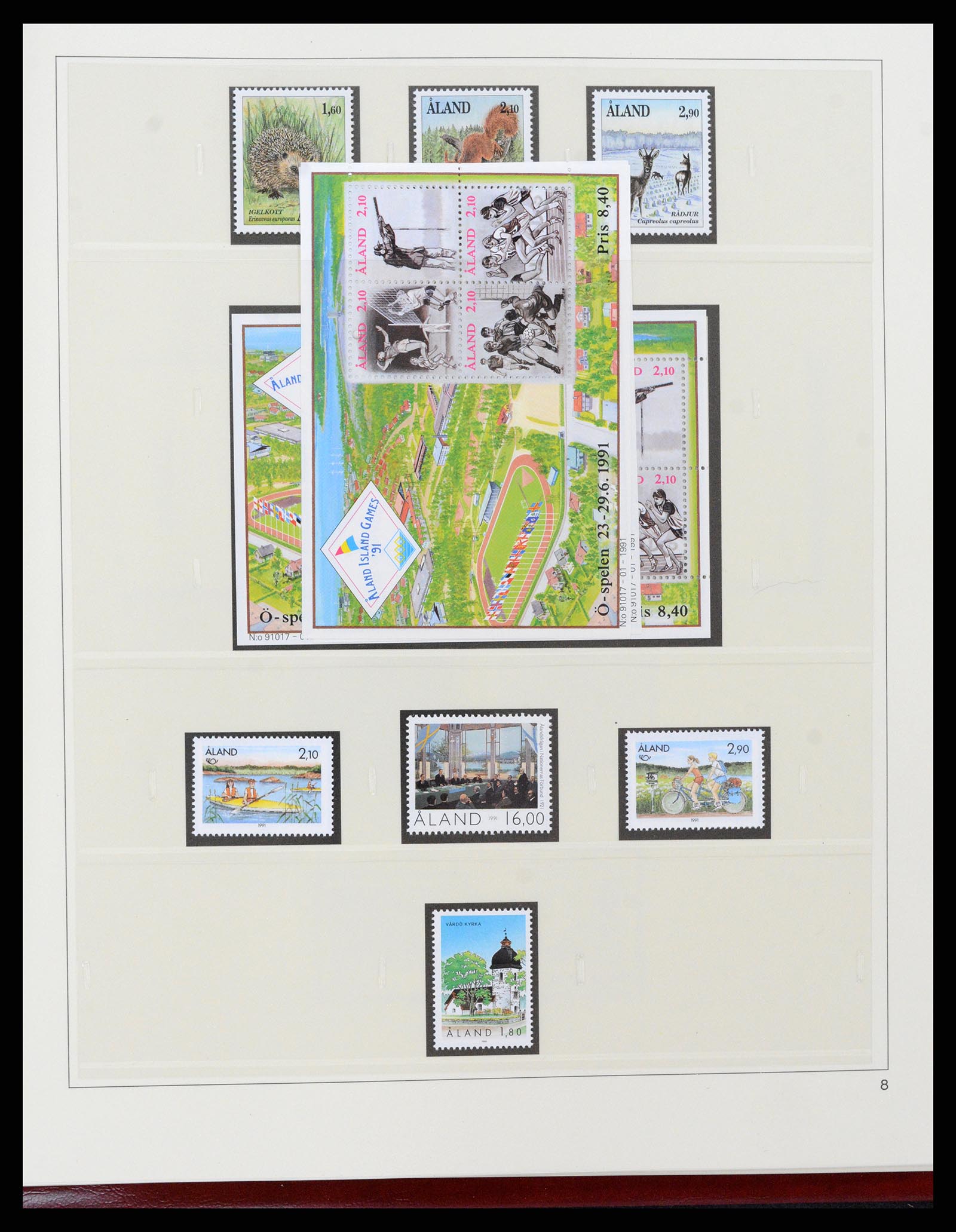 37457 008 - Postzegelverzameling 37457 Aland 1984-2009.