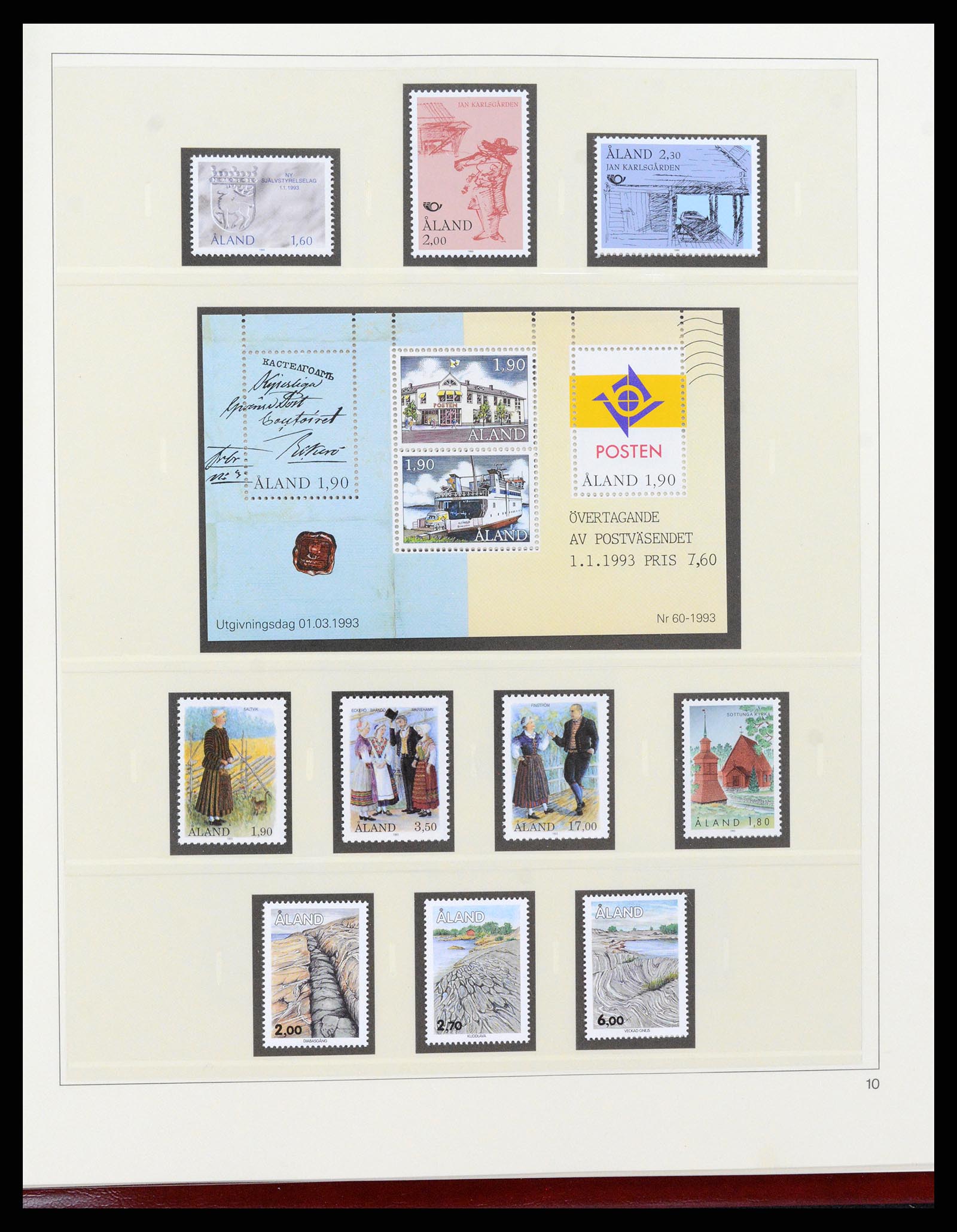 37457 010 - Postzegelverzameling 37457 Aland 1984-2009.