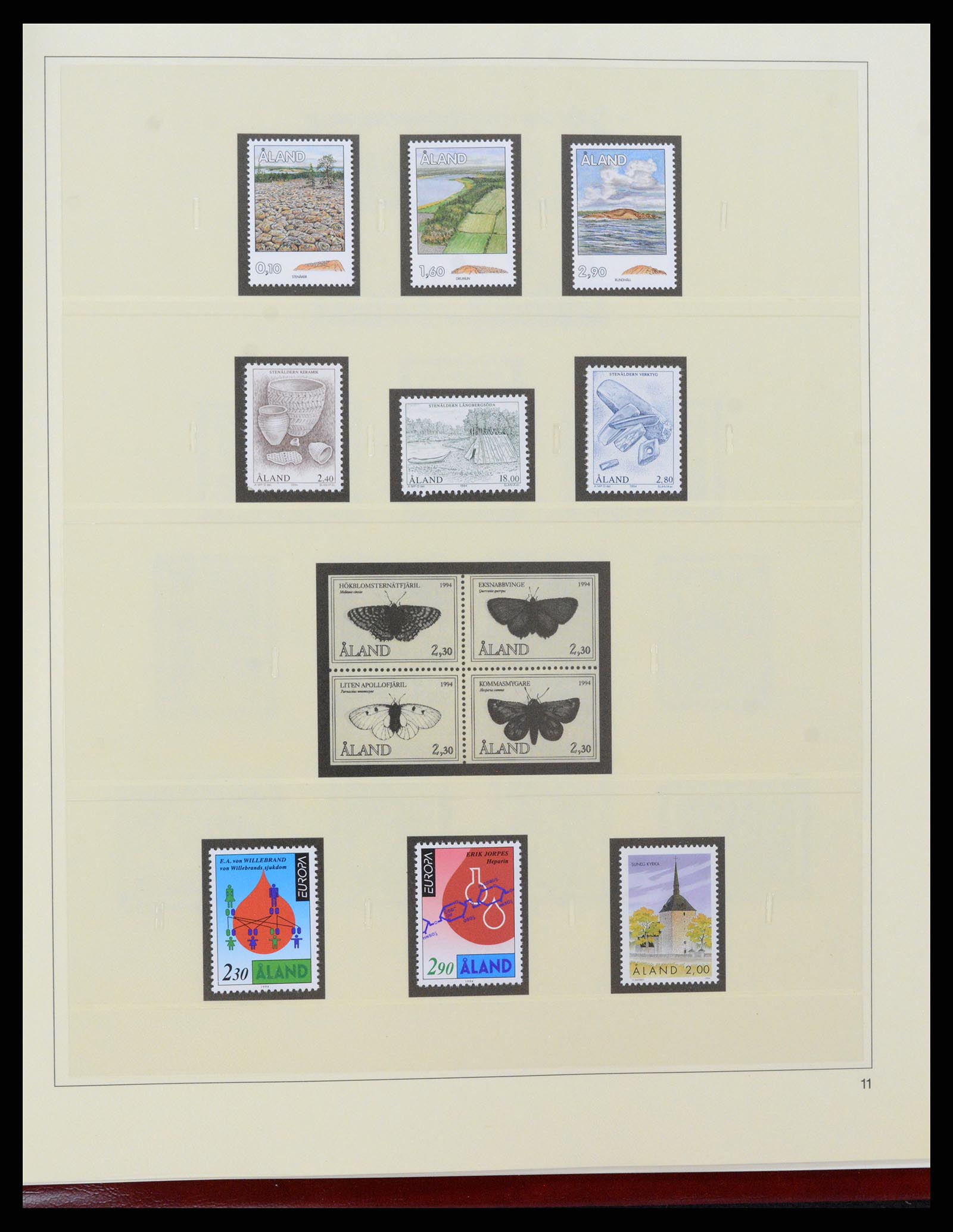 37457 011 - Postzegelverzameling 37457 Aland 1984-2009.