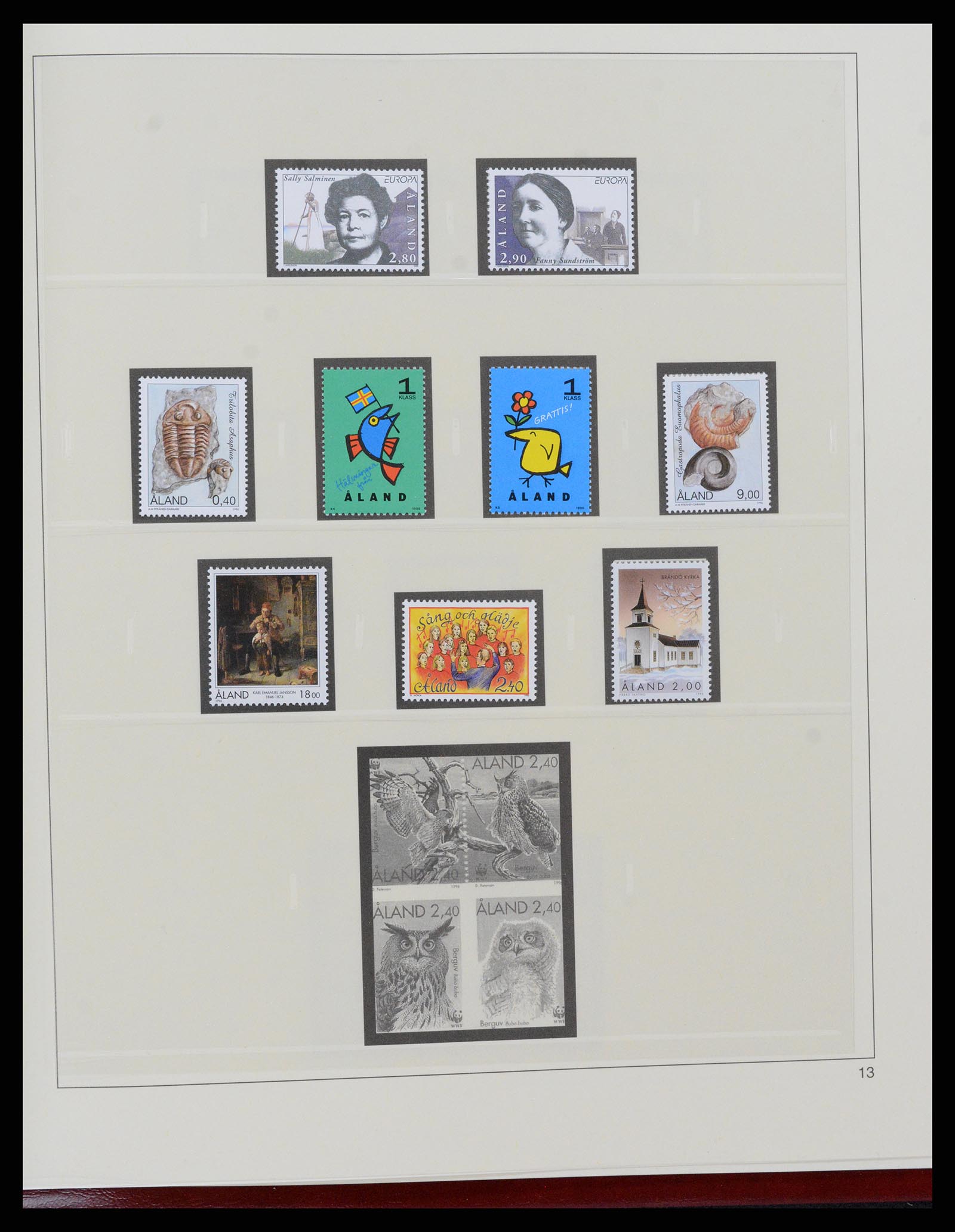 37457 013 - Postzegelverzameling 37457 Aland 1984-2009.