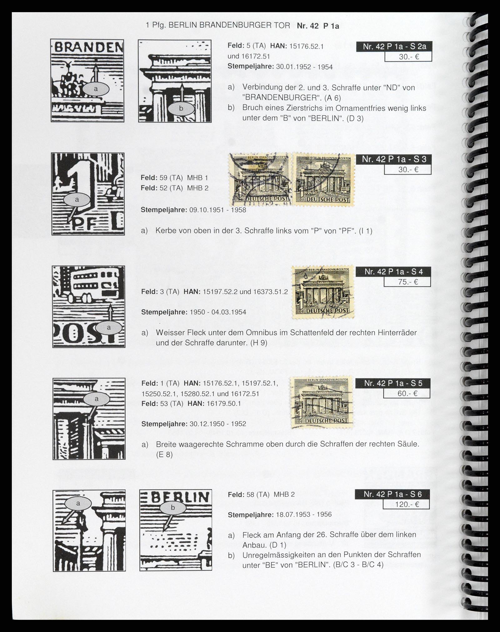 37458 026 - Postzegelverzameling 37458 Berlijn plaatfouten 1949.