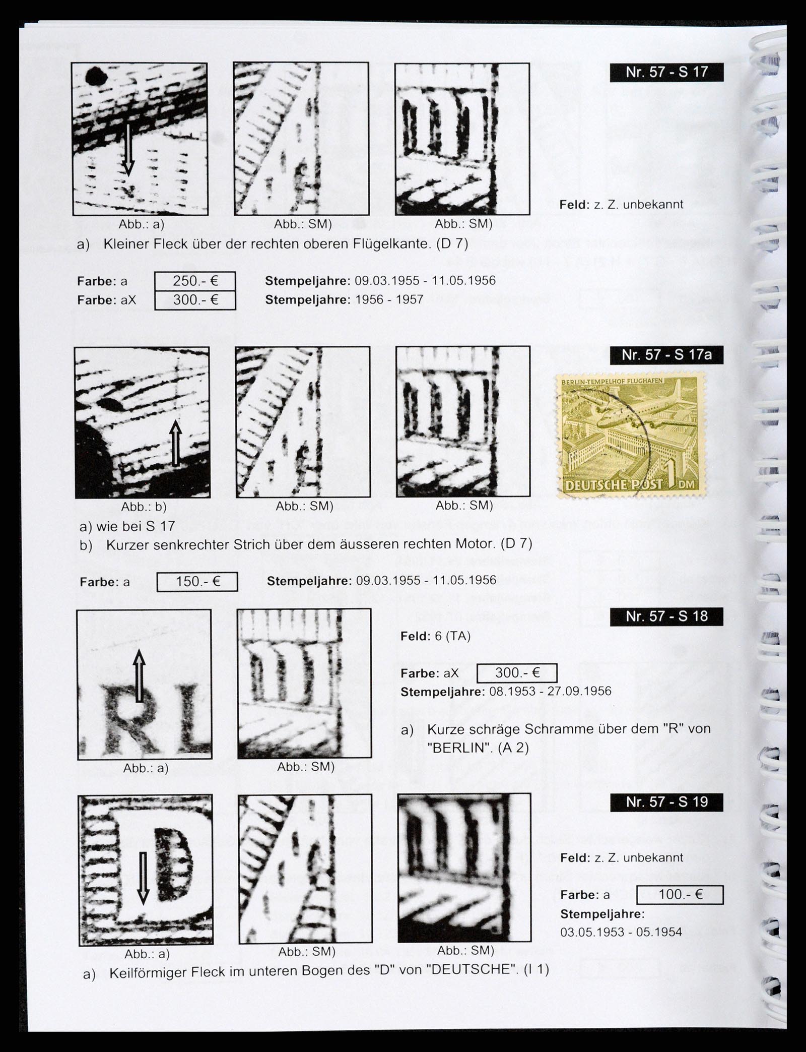 37458 571 - Stamp collection 37458 Berlin plateflaws 1949.