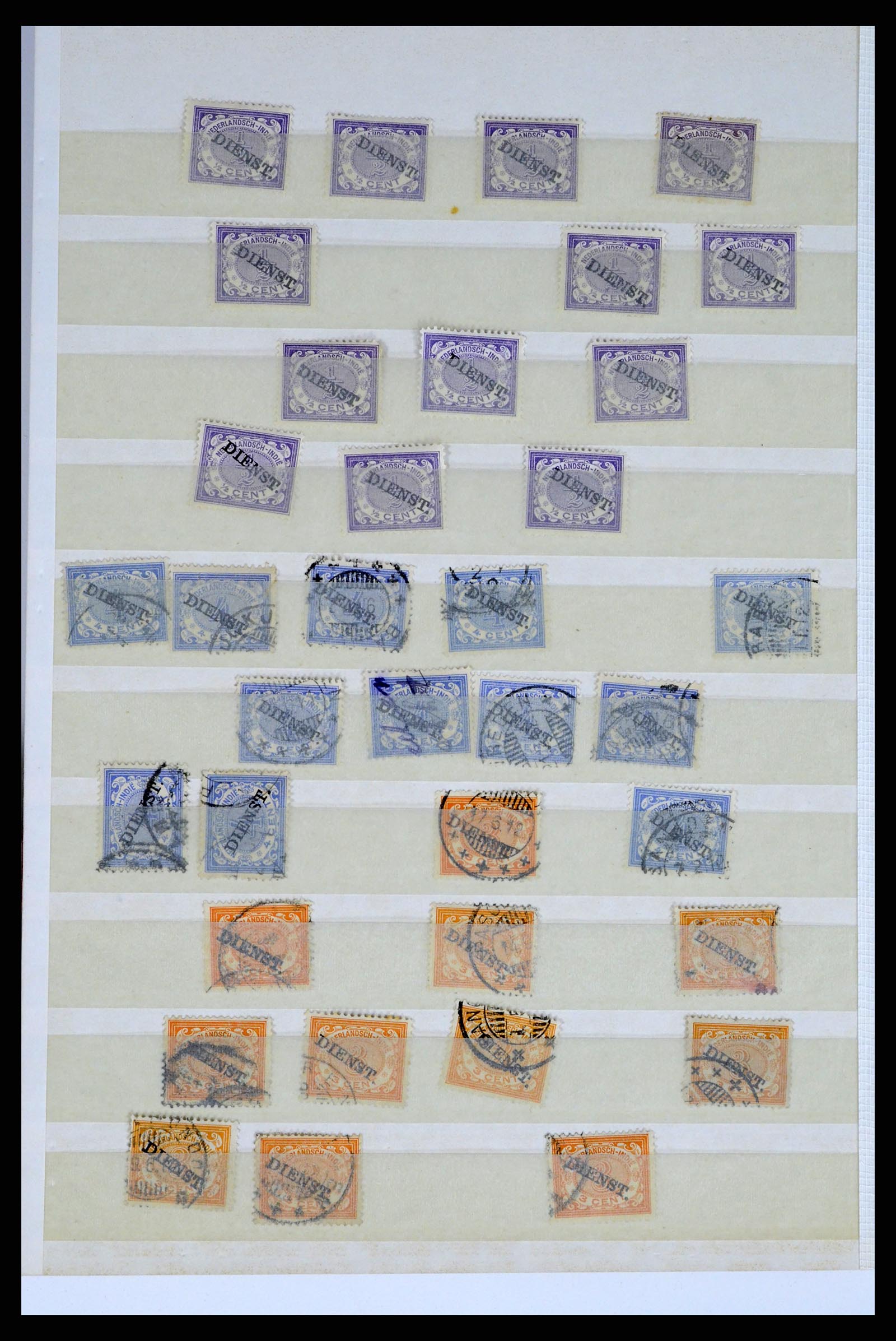 37460 007 - Postzegelverzameling 37460 Nederlands Indië stempels 1864-1948.