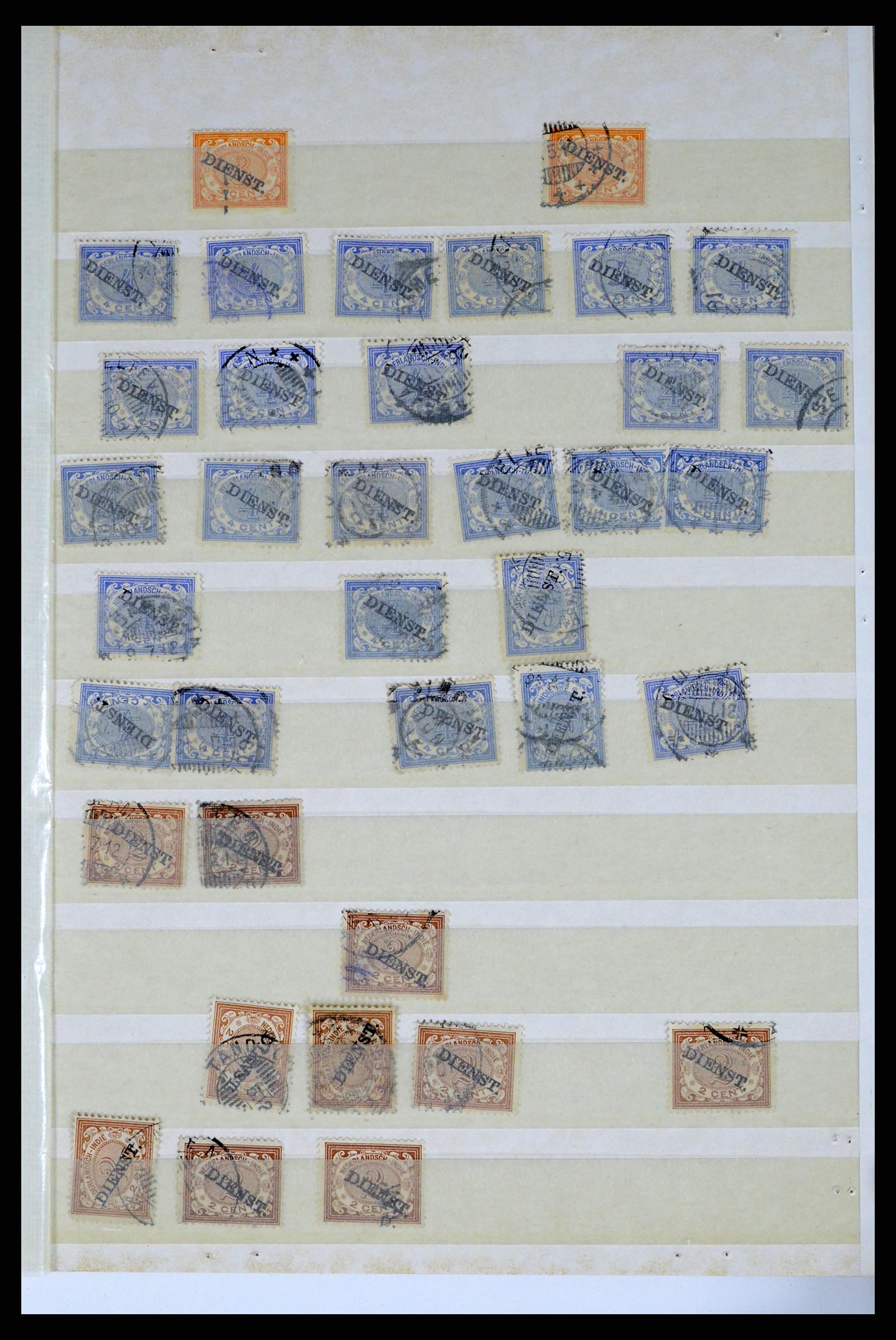 37460 008 - Postzegelverzameling 37460 Nederlands Indië stempels 1864-1948.