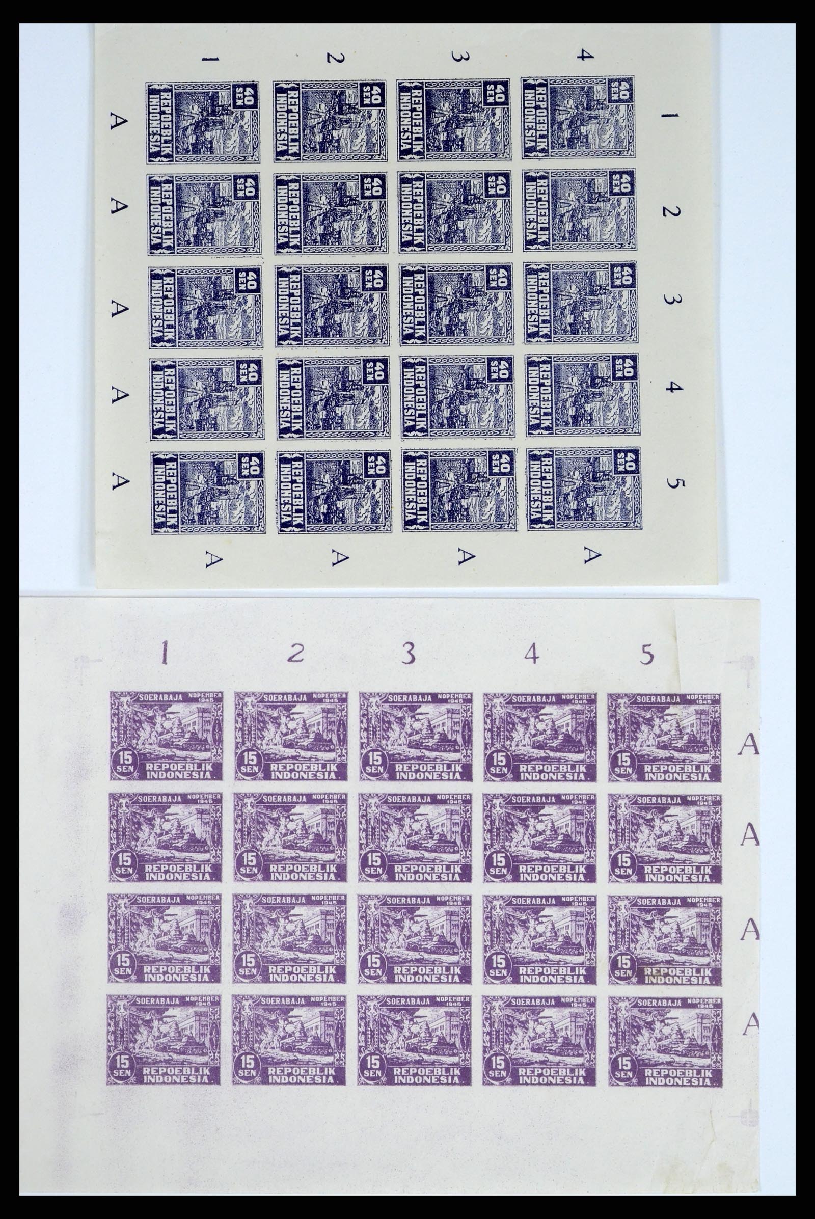 37460 015 - Postzegelverzameling 37460 Nederlands Indië stempels 1864-1948.