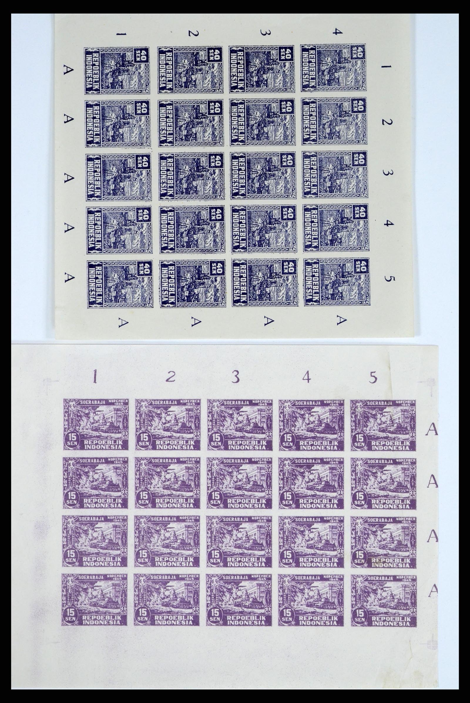 37460 015 - Postzegelverzameling 37460 Nederlands Indië stempels 1864-1948.