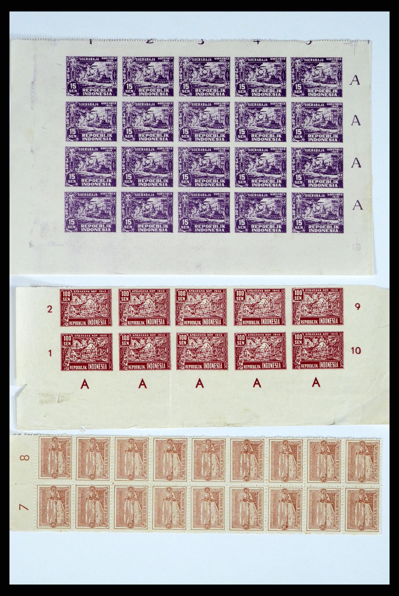 37460 018 - Postzegelverzameling 37460 Nederlands Indië stempels 1864-1948.