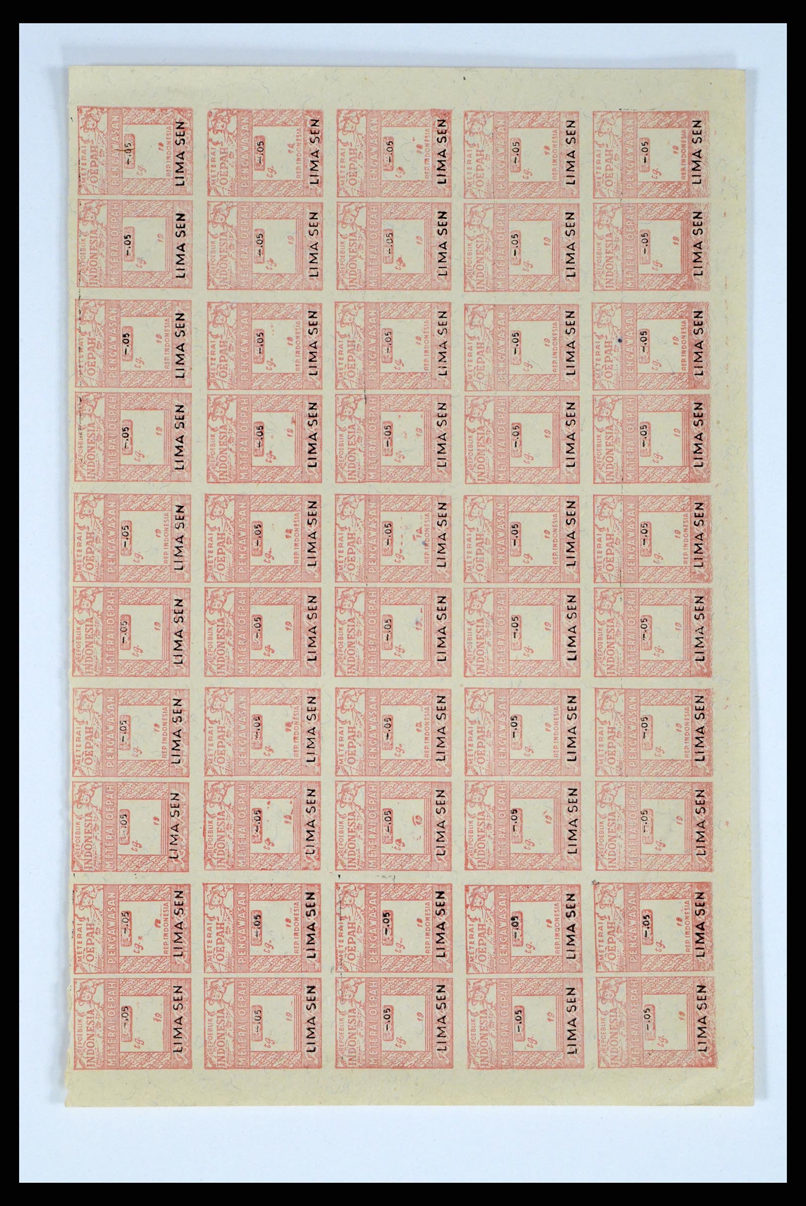 37460 023 - Postzegelverzameling 37460 Nederlands Indië stempels 1864-1948.