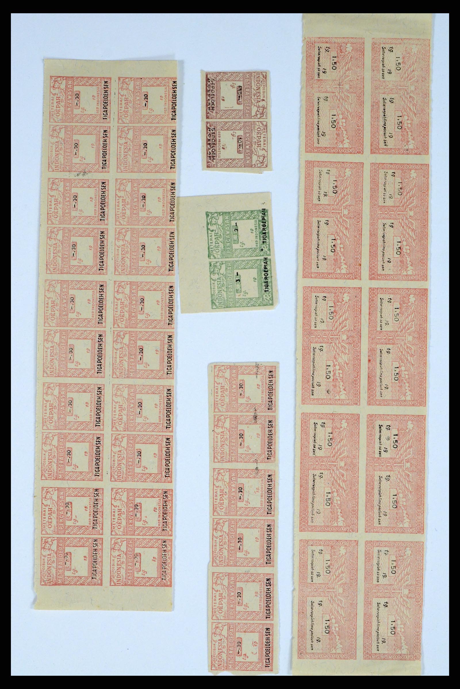 37460 024 - Postzegelverzameling 37460 Nederlands Indië stempels 1864-1948.