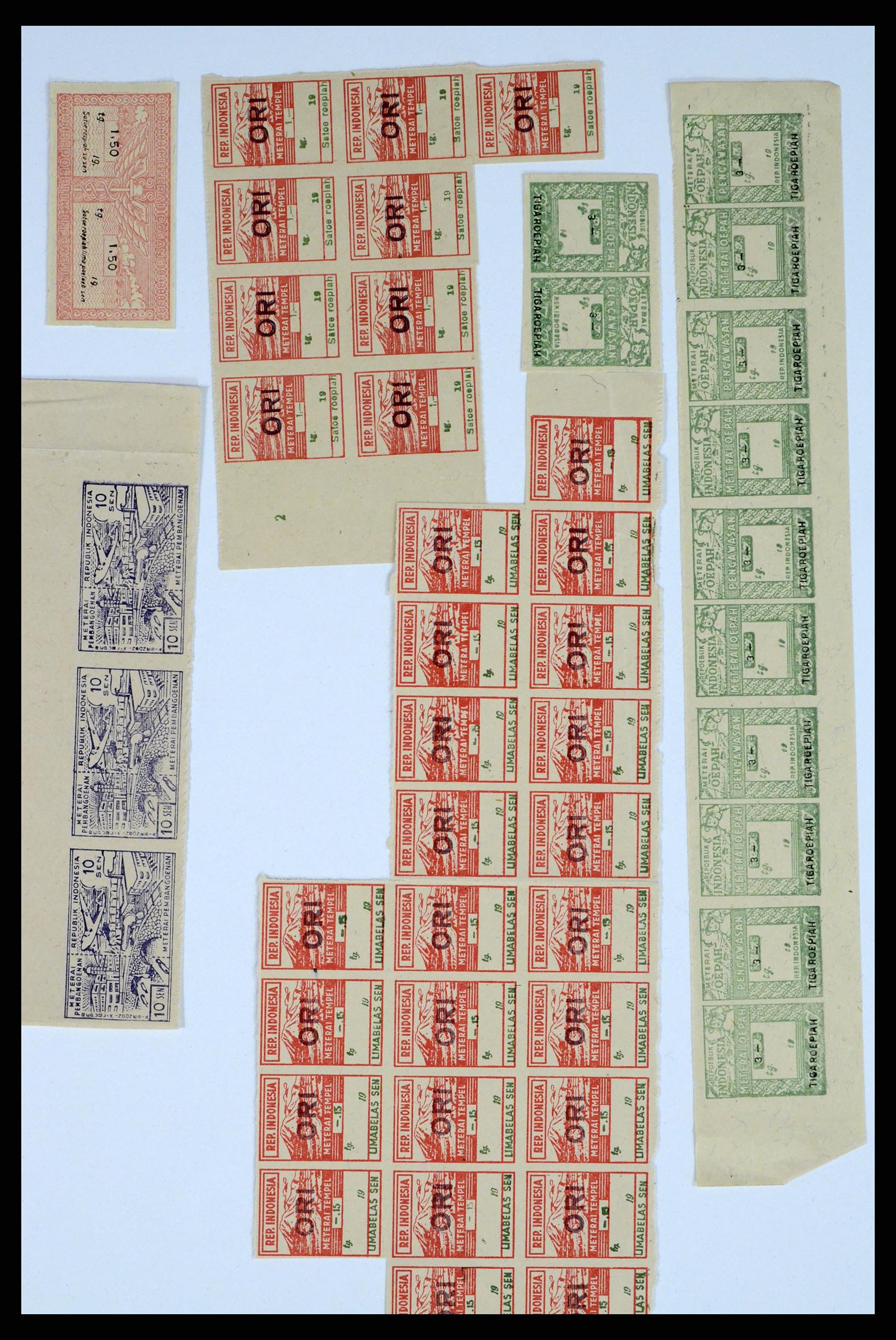 37460 025 - Postzegelverzameling 37460 Nederlands Indië stempels 1864-1948.