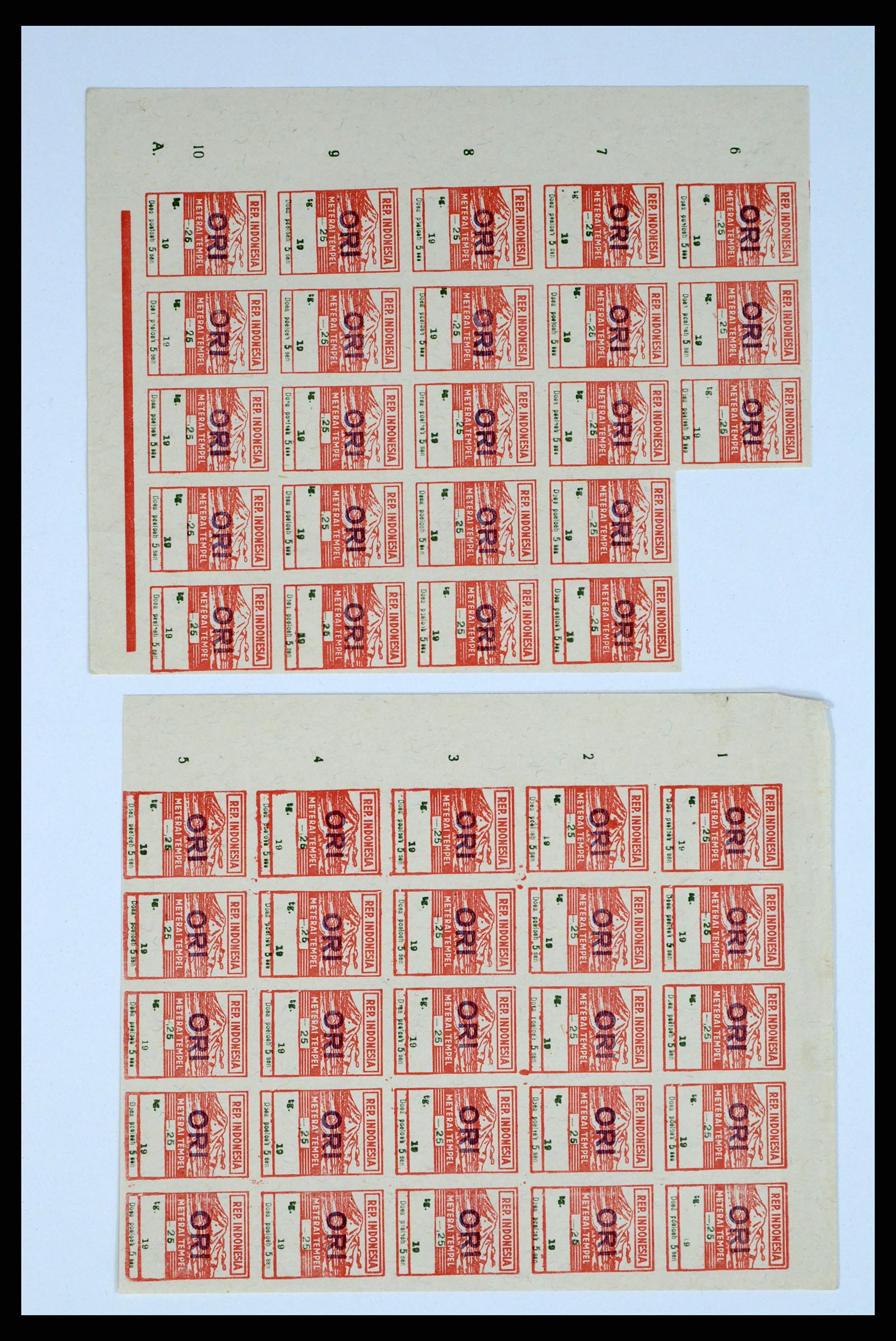 37460 026 - Postzegelverzameling 37460 Nederlands Indië stempels 1864-1948.