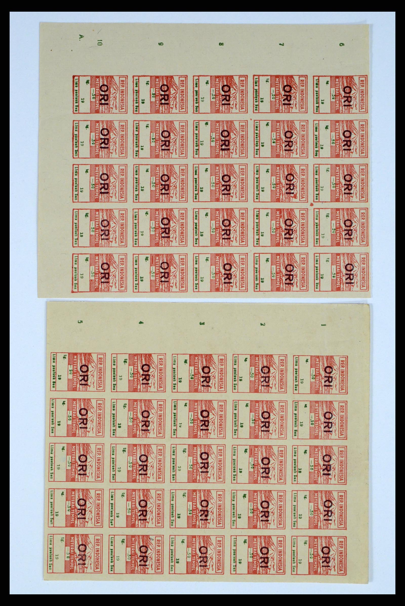 37460 027 - Postzegelverzameling 37460 Nederlands Indië stempels 1864-1948.