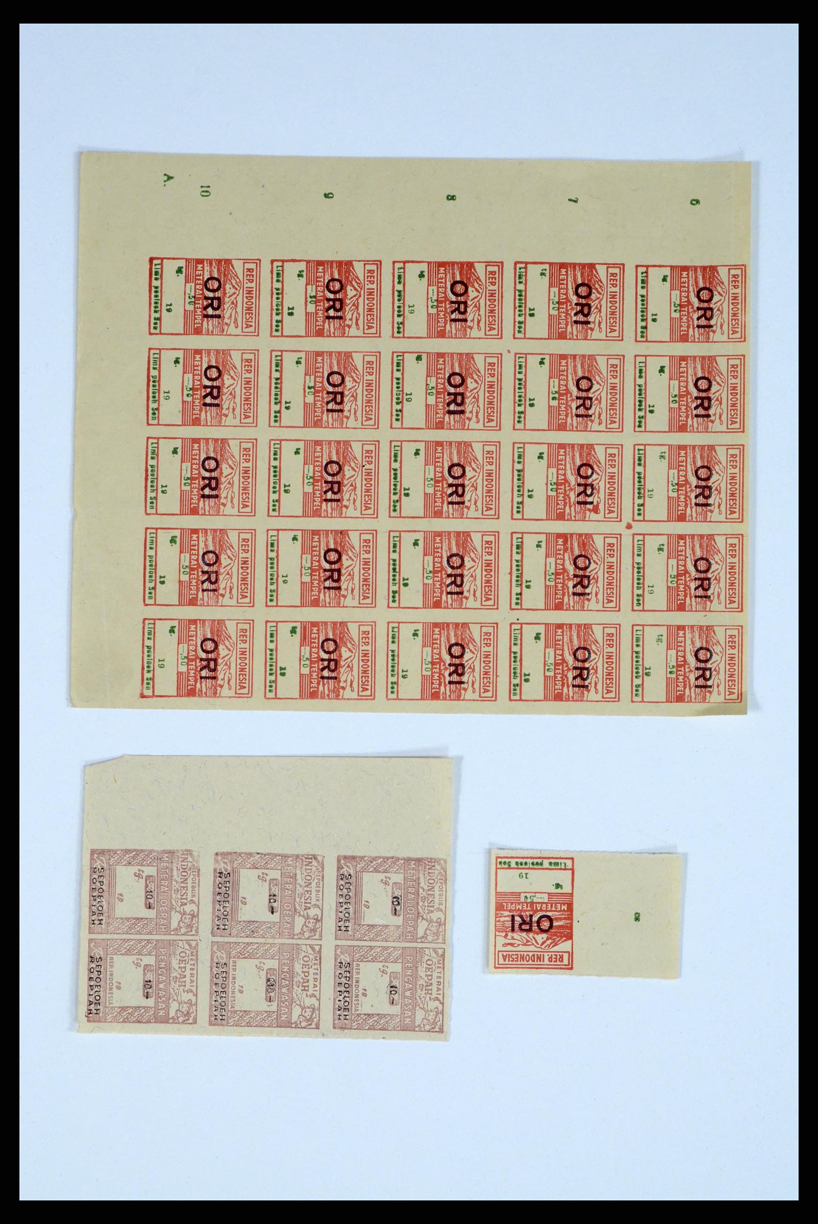 37460 028 - Postzegelverzameling 37460 Nederlands Indië stempels 1864-1948.