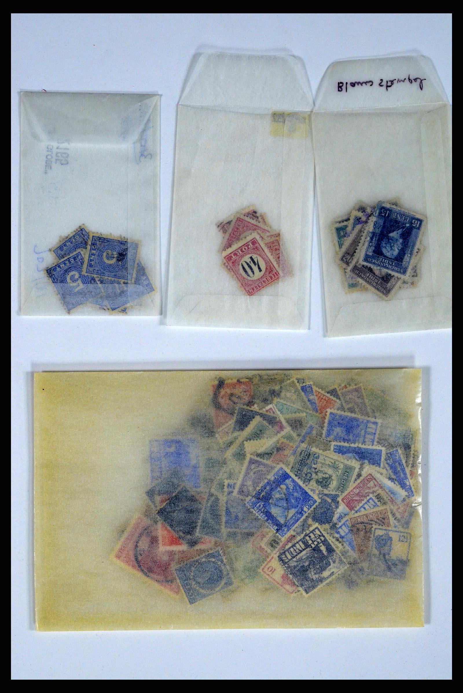37460 040 - Postzegelverzameling 37460 Nederlands Indië stempels 1864-1948.