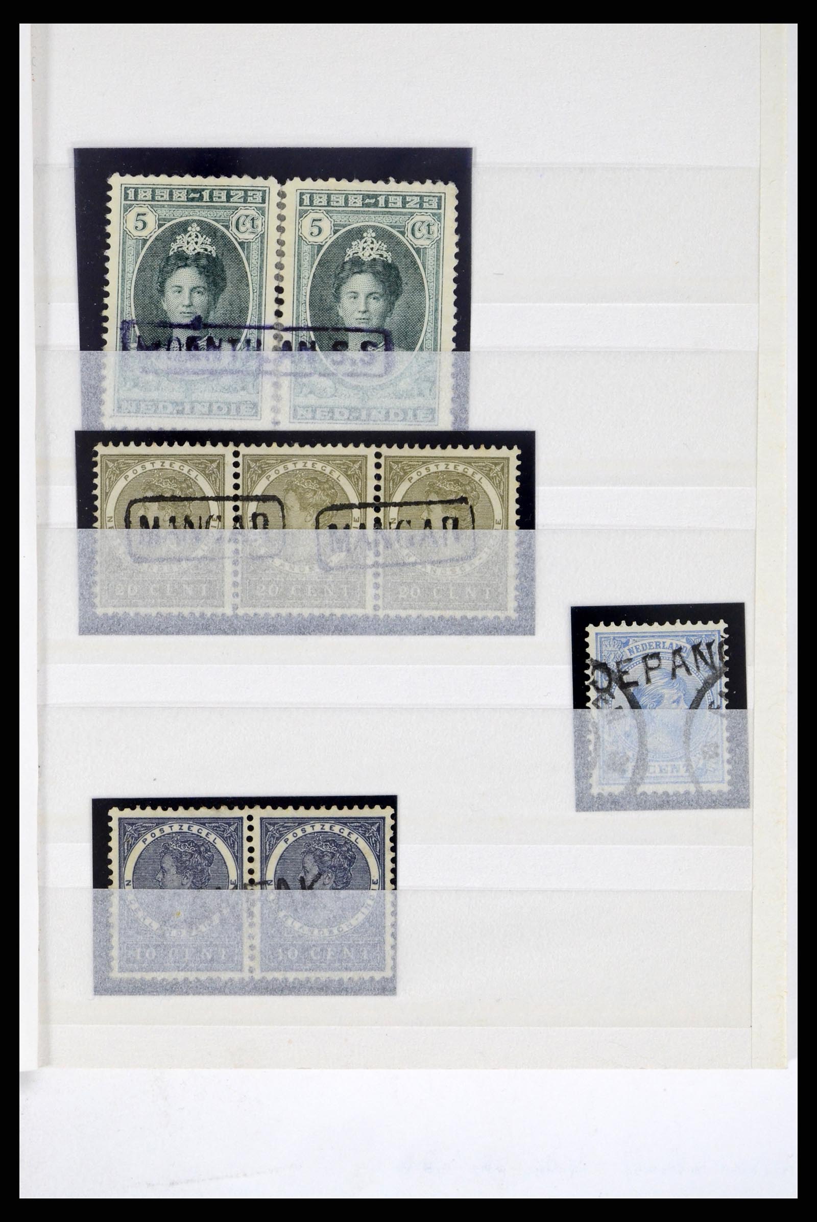 37460 050 - Postzegelverzameling 37460 Nederlands Indië stempels 1864-1948.
