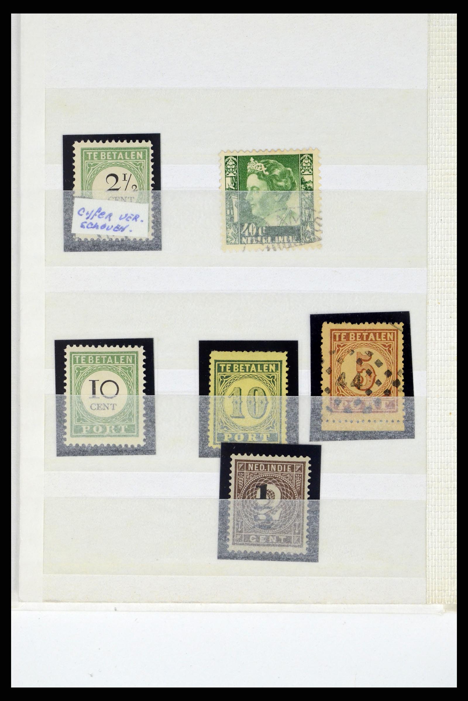 37460 057 - Postzegelverzameling 37460 Nederlands Indië stempels 1864-1948.