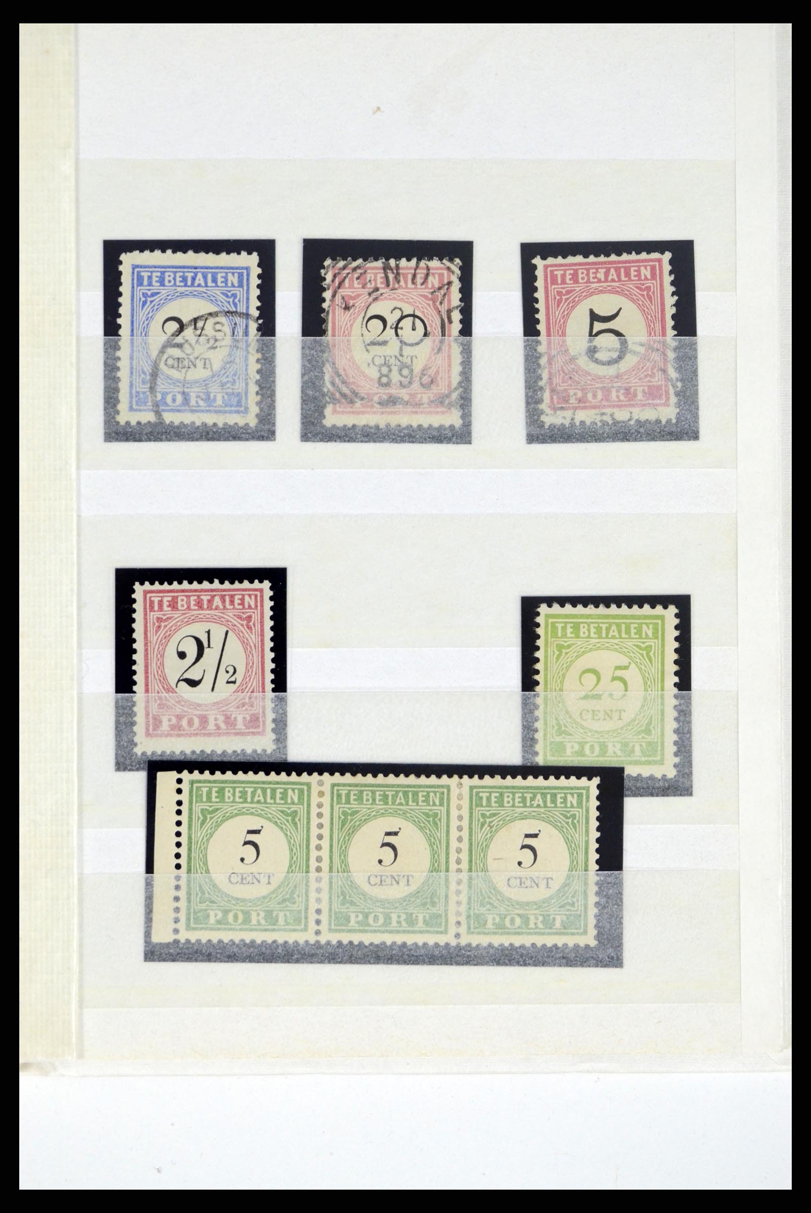 37460 058 - Postzegelverzameling 37460 Nederlands Indië stempels 1864-1948.