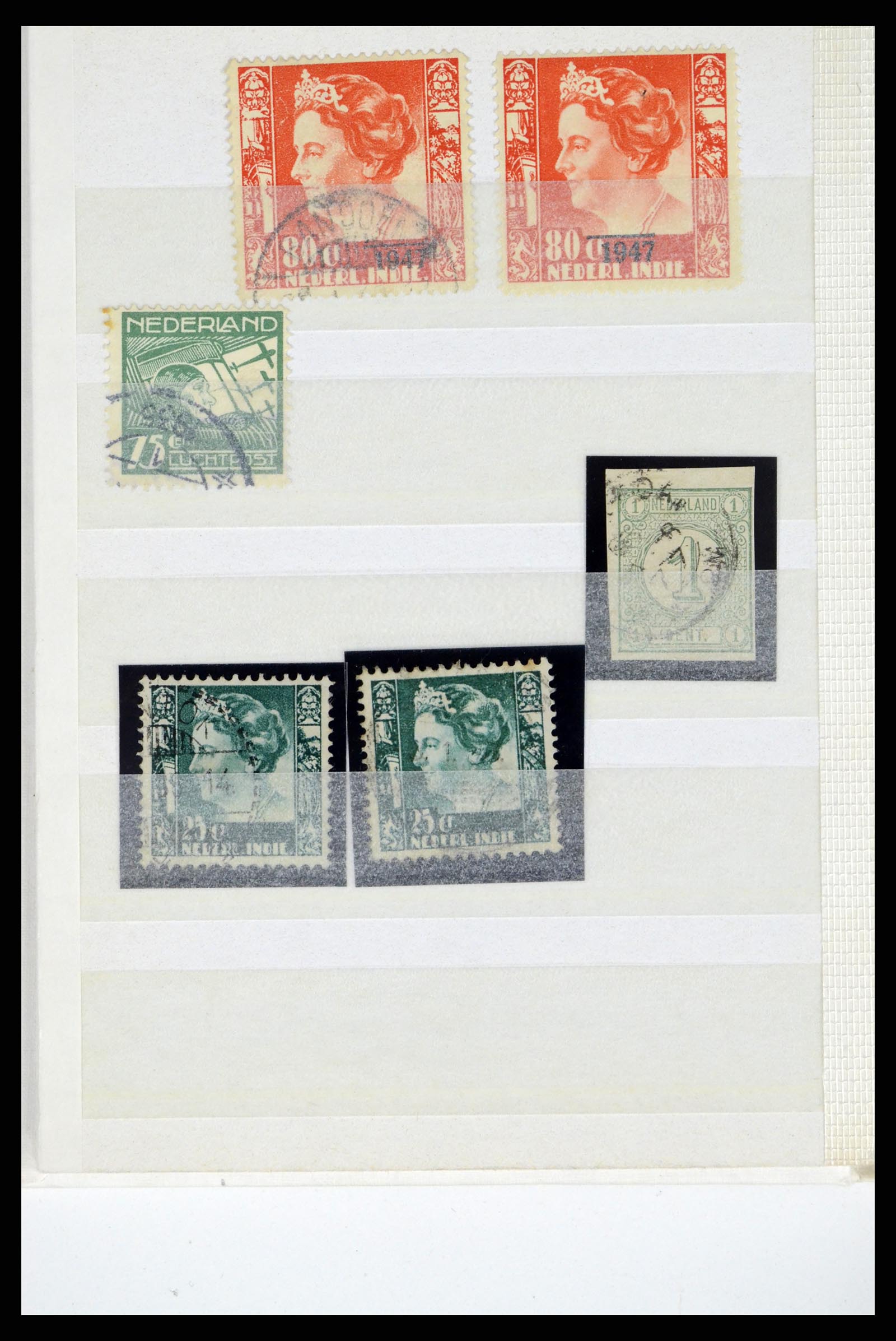 37460 059 - Postzegelverzameling 37460 Nederlands Indië stempels 1864-1948.