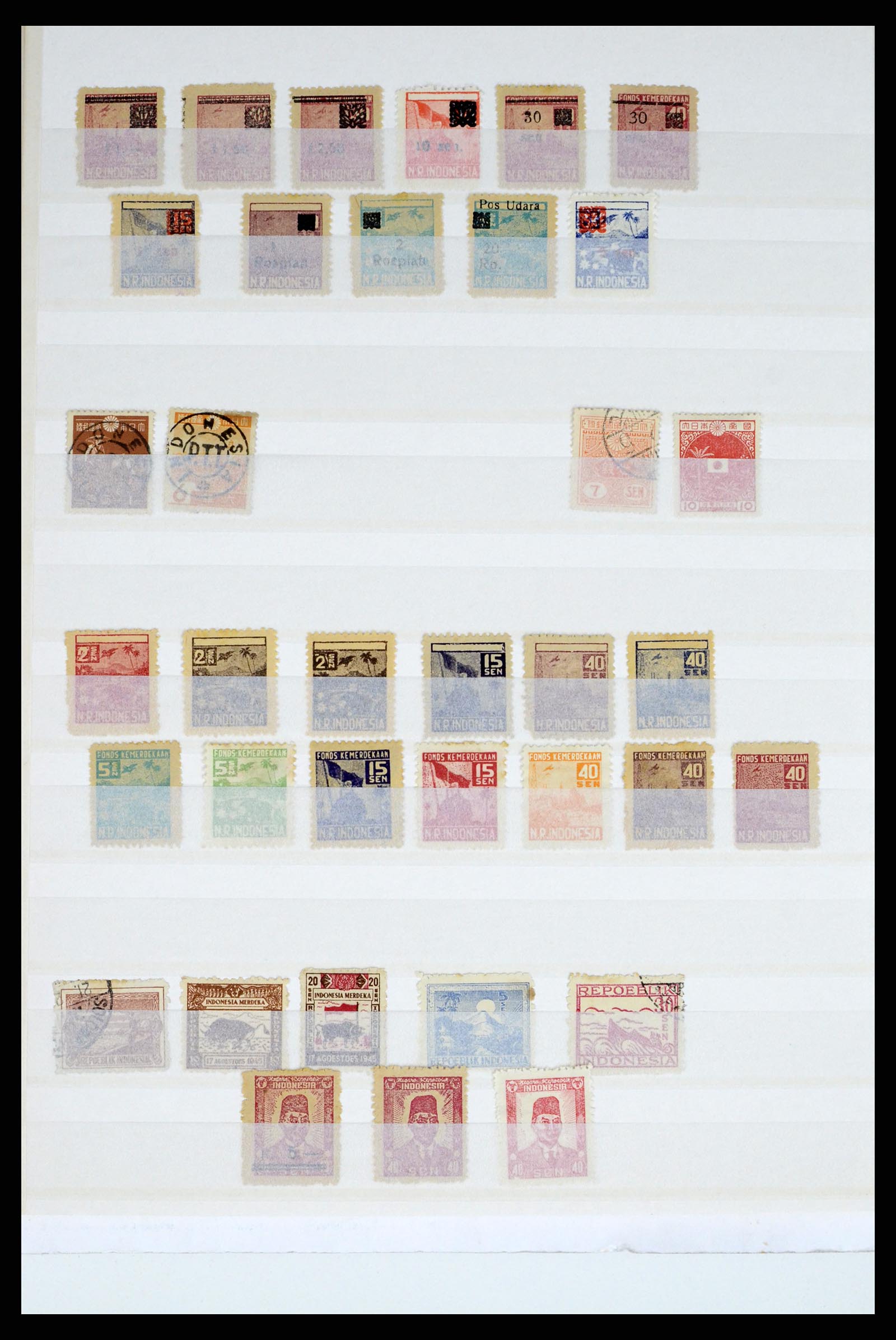 37460 121 - Postzegelverzameling 37460 Nederlands Indië stempels 1864-1948.