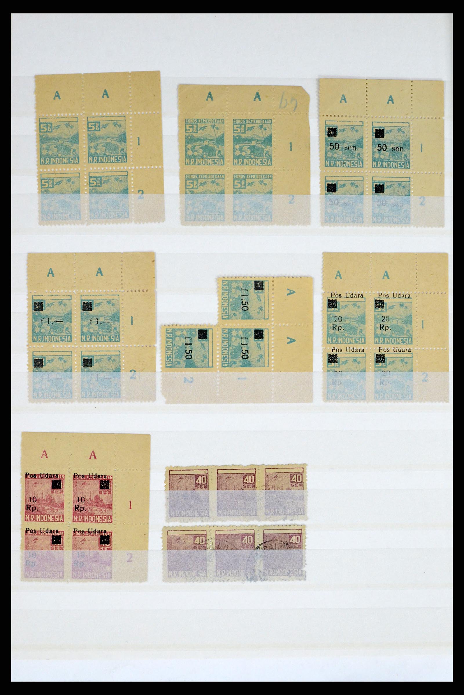 37460 127 - Postzegelverzameling 37460 Nederlands Indië stempels 1864-1948.