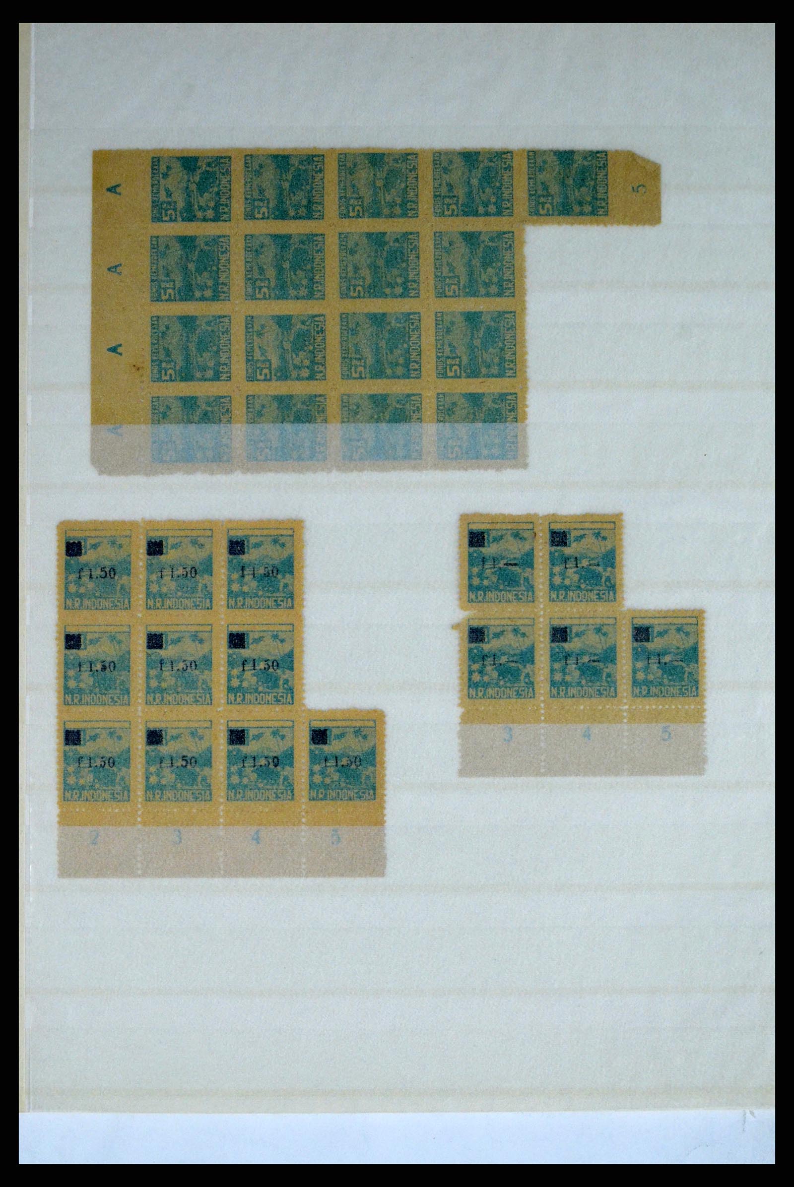 37460 131 - Postzegelverzameling 37460 Nederlands Indië stempels 1864-1948.