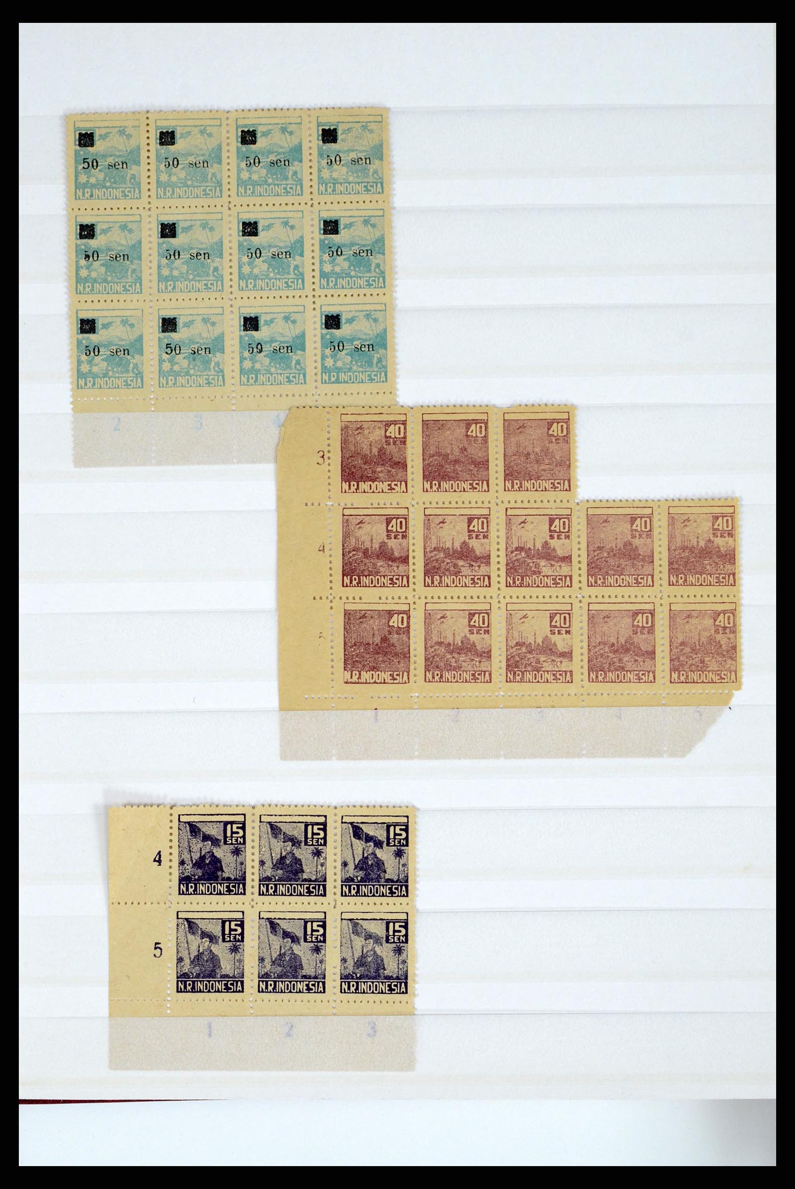 37460 132 - Postzegelverzameling 37460 Nederlands Indië stempels 1864-1948.