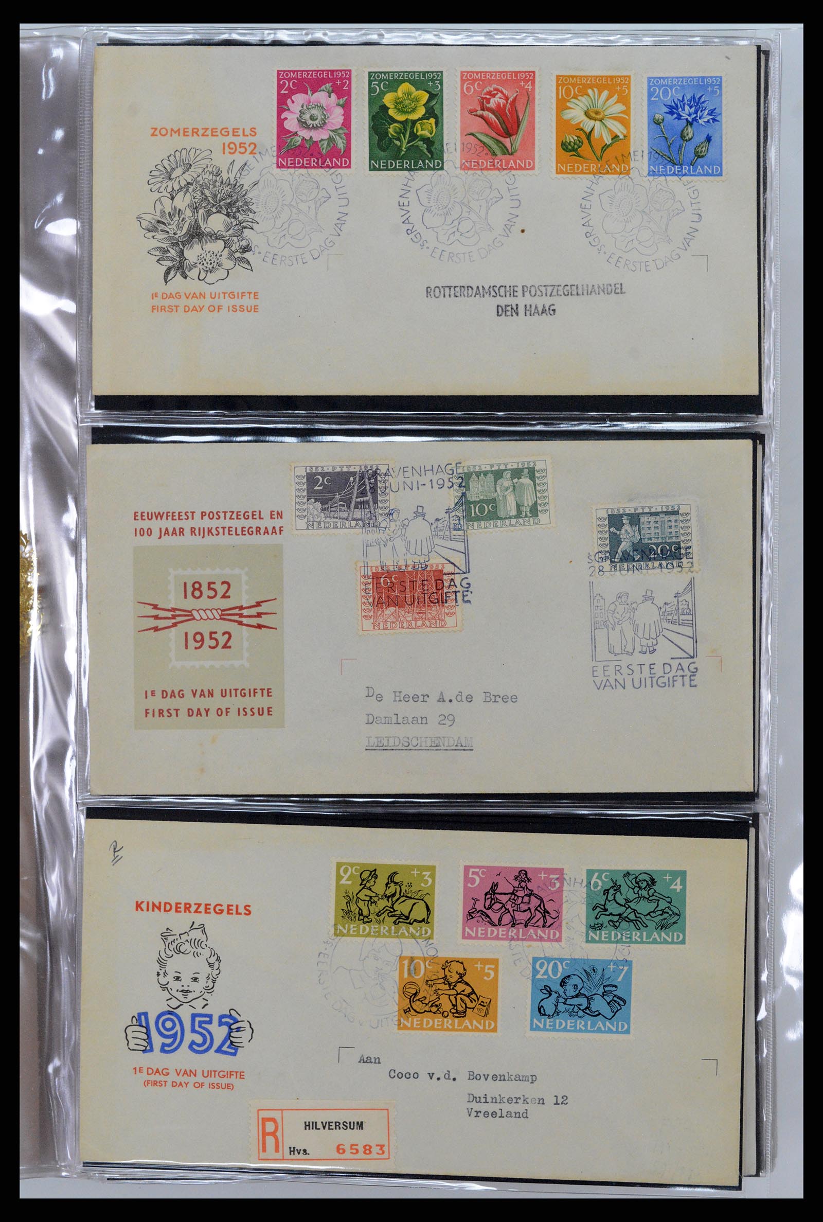 37461 004 - Postzegelverzameling 37461 Nederland FDC's 1950-2014.