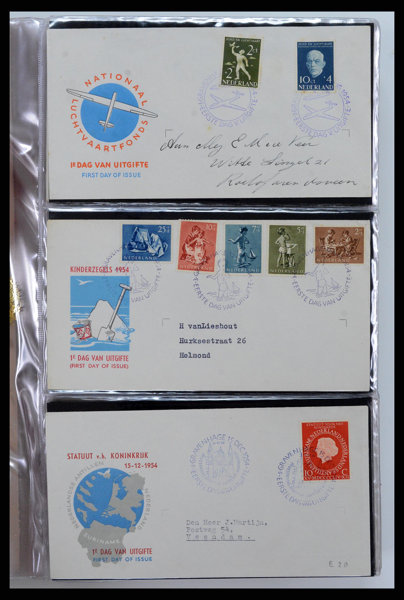 37461 007 - Postzegelverzameling 37461 Nederland FDC's 1950-2014.