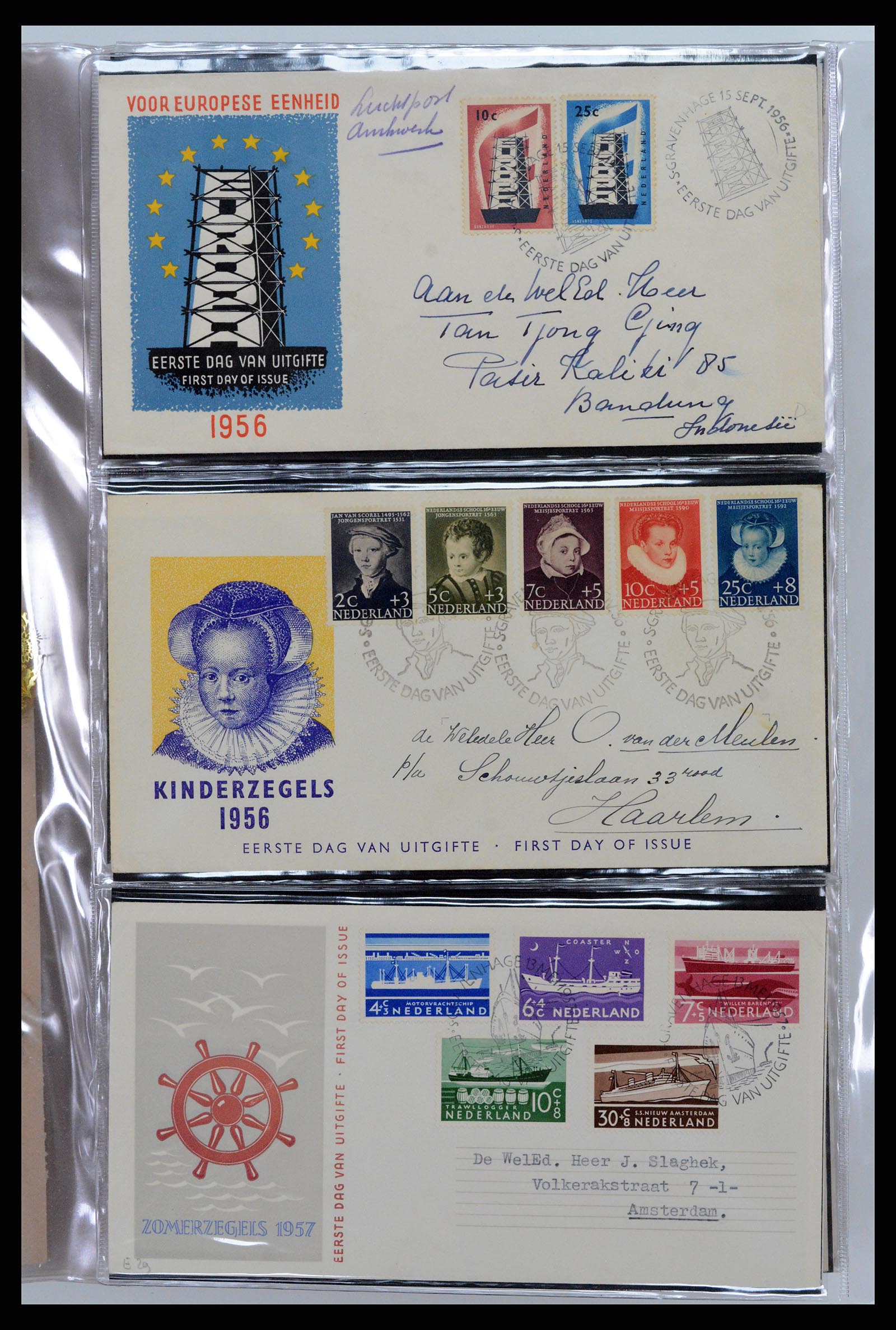 37461 010 - Postzegelverzameling 37461 Nederland FDC's 1950-2014.