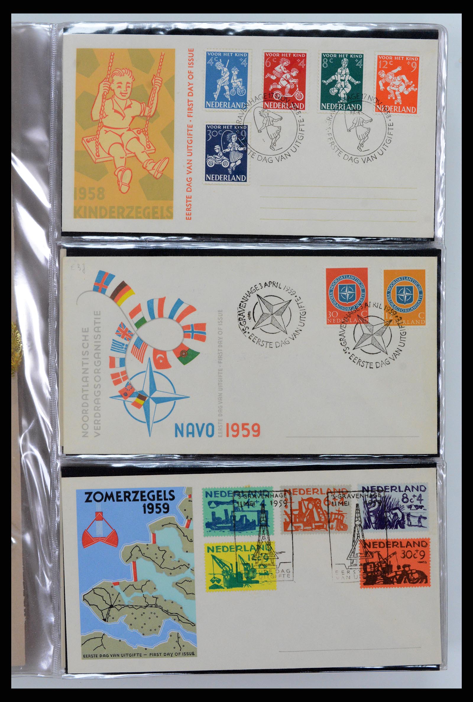 37461 013 - Postzegelverzameling 37461 Nederland FDC's 1950-2014.