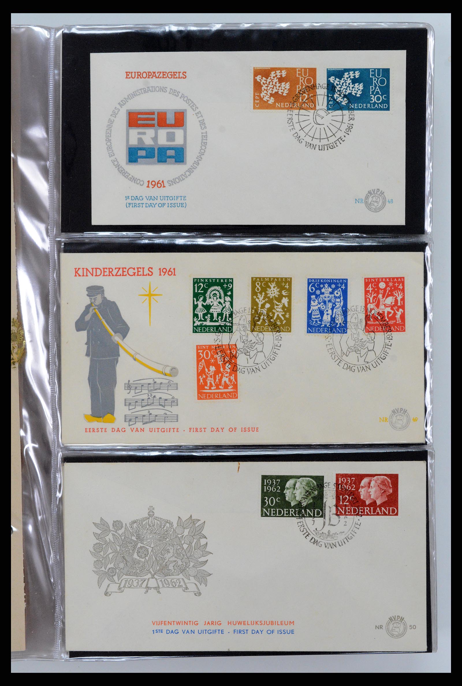 37461 017 - Postzegelverzameling 37461 Nederland FDC's 1950-2014.