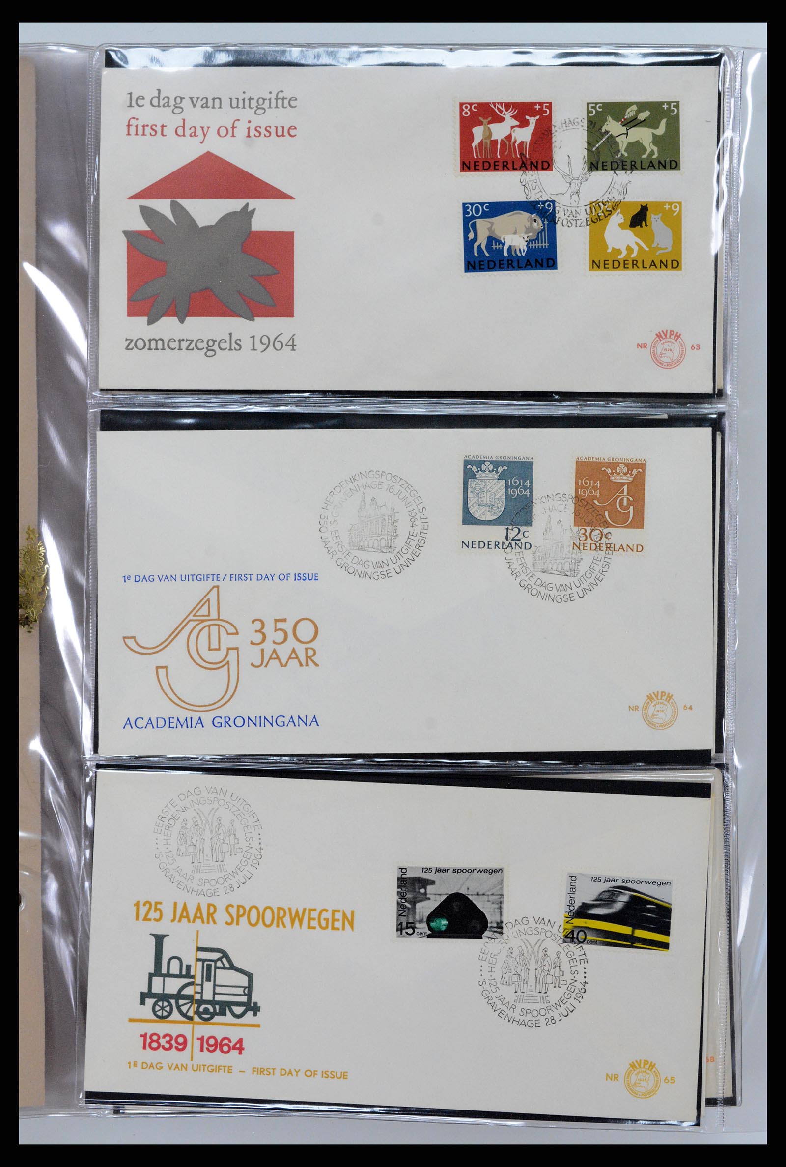 37461 022 - Postzegelverzameling 37461 Nederland FDC's 1950-2014.