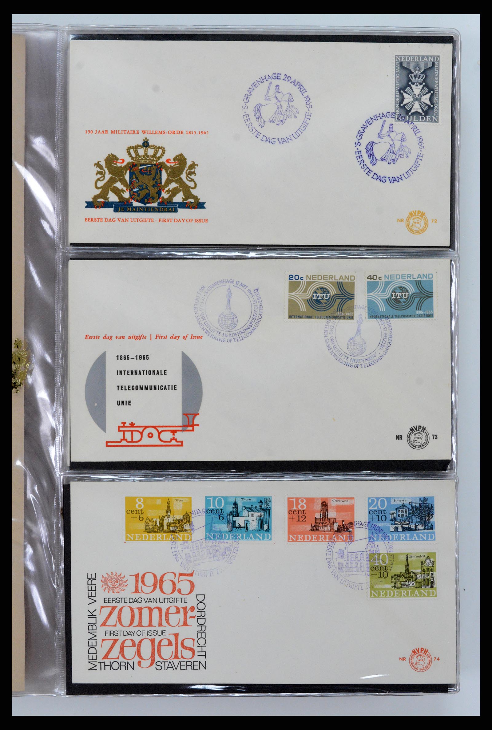 37461 025 - Postzegelverzameling 37461 Nederland FDC's 1950-2014.