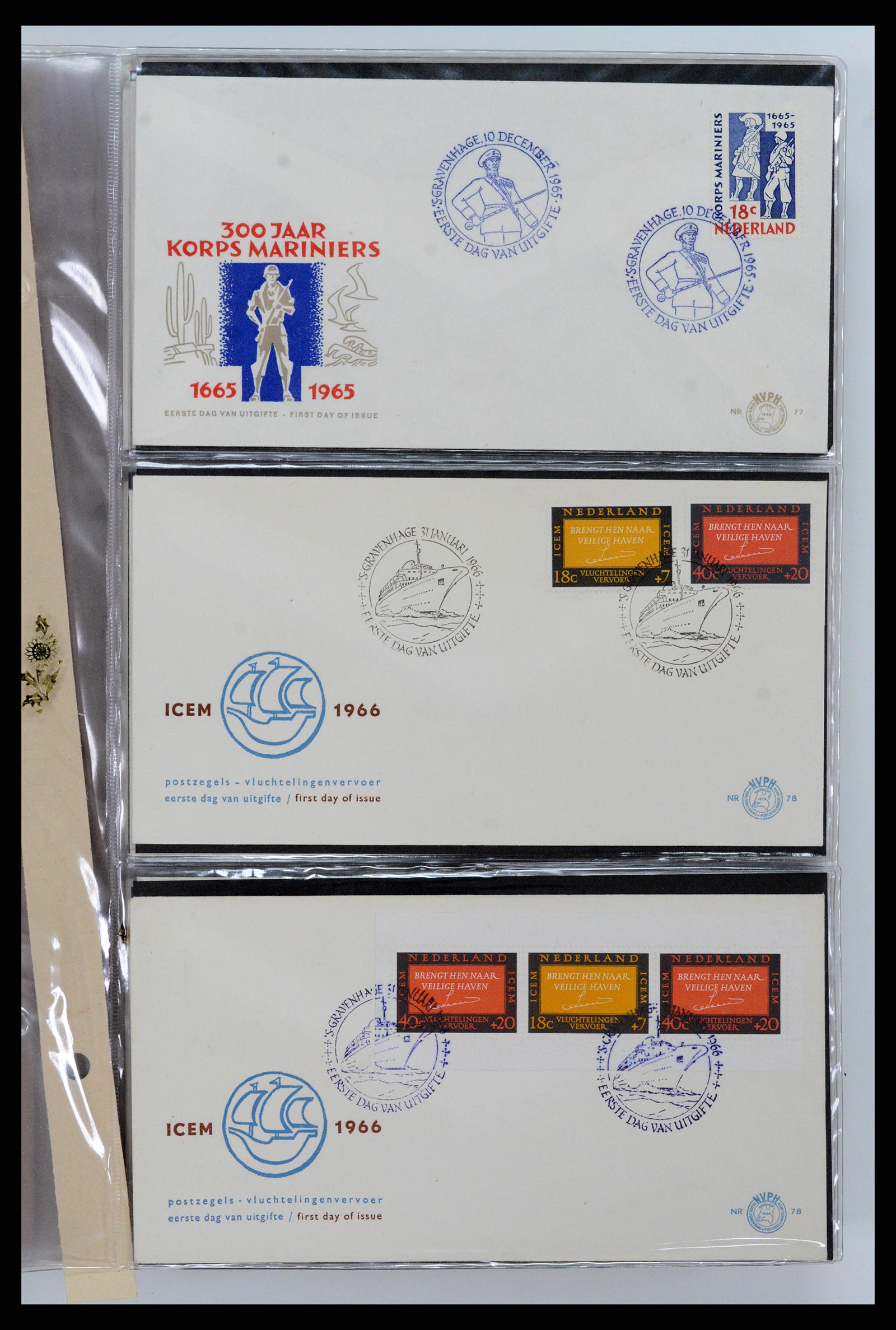 37461 027 - Postzegelverzameling 37461 Nederland FDC's 1950-2014.