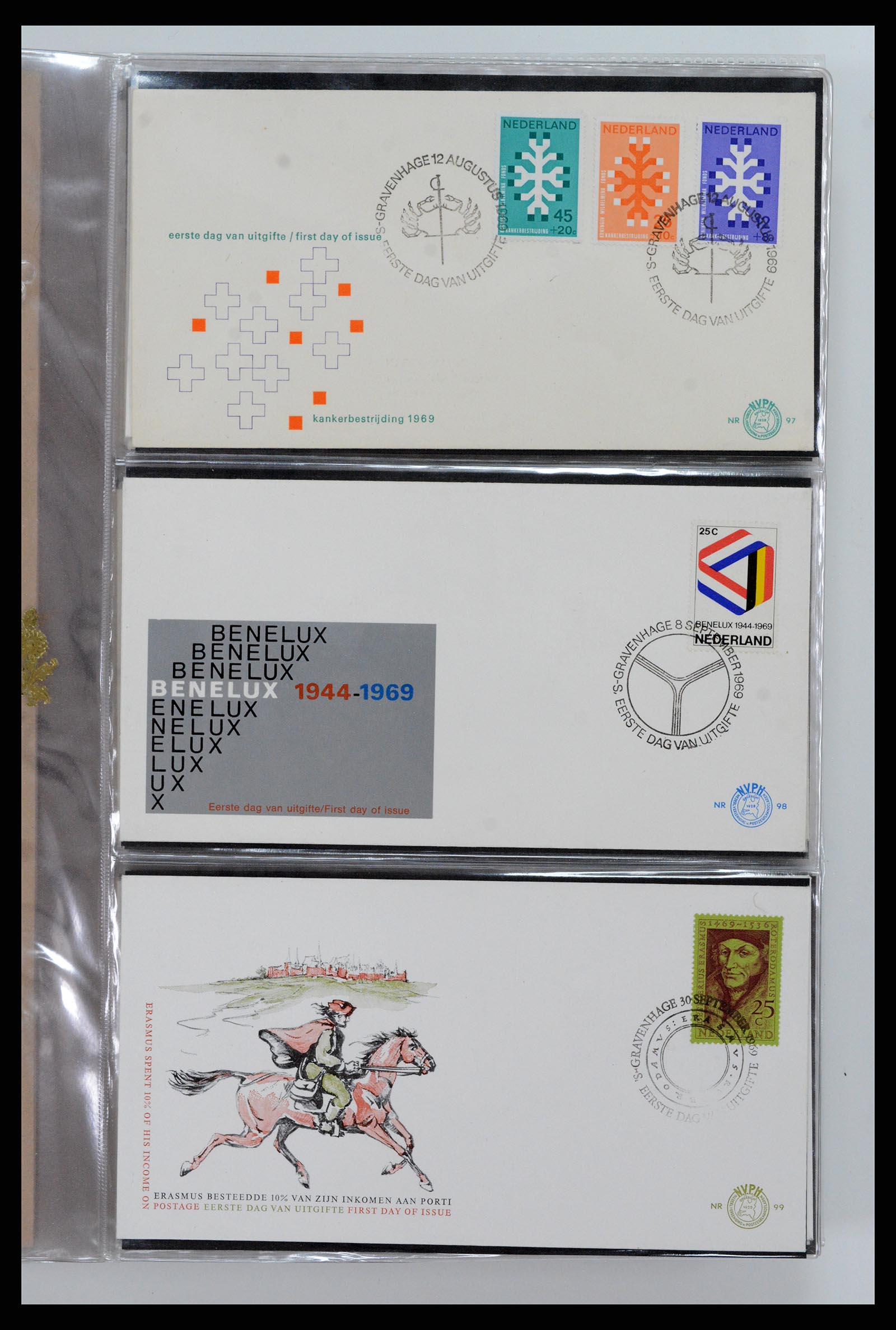 37461 035 - Postzegelverzameling 37461 Nederland FDC's 1950-2014.
