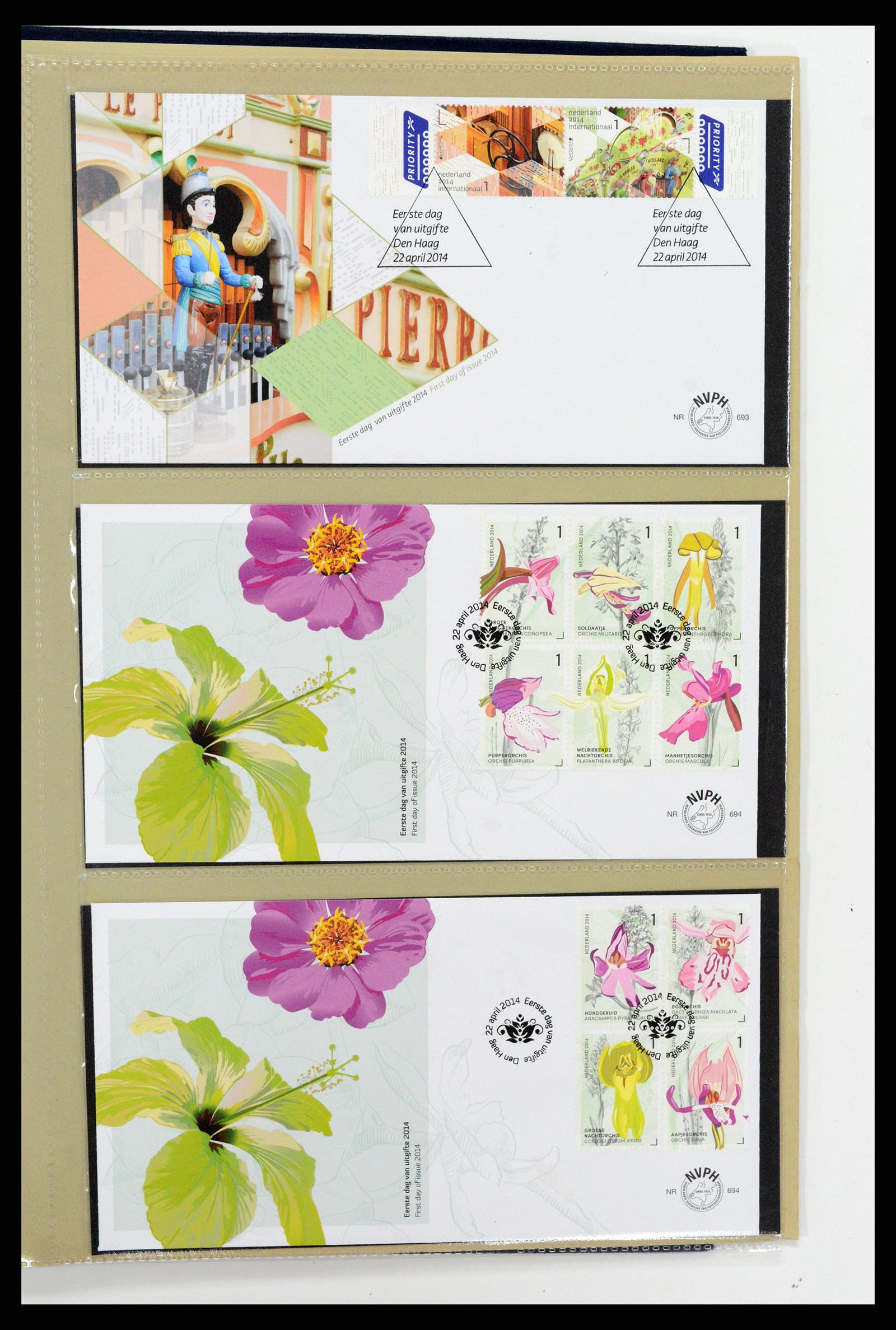 37461 323 - Stamp collection 37461 Netherlands FDC's 1950-2014.